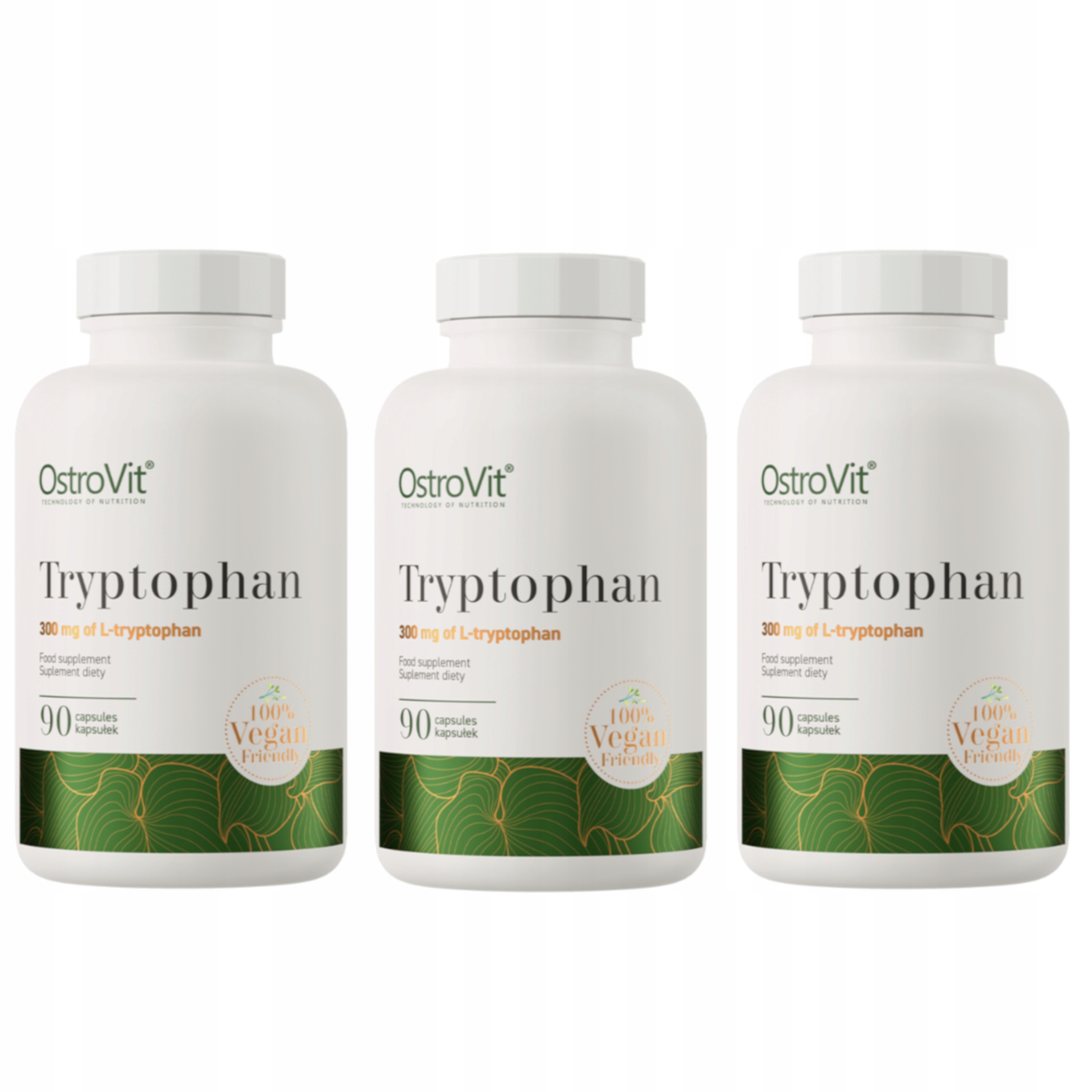 Ostrovit Tryptofan 270 kap Spánek Nálada Relaxace Melatonin L-tryptophan 300 mg