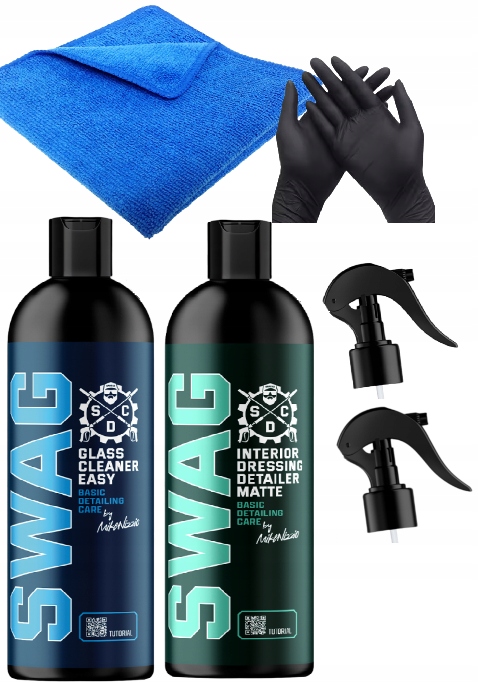 Swag Wnętrze Szyby Zestaw Glass Cleaner Dressing Matte Gratisy