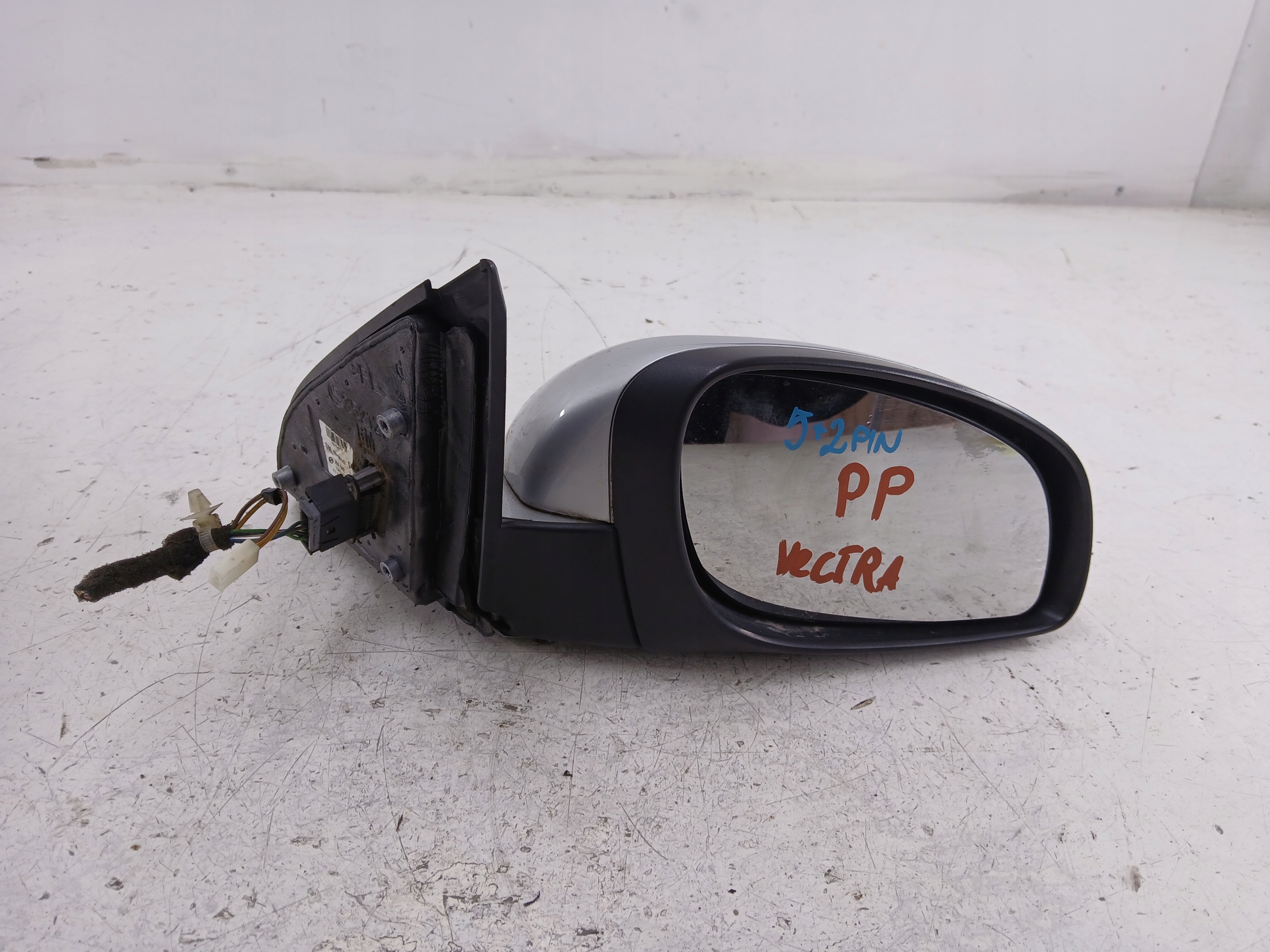 OPEL VECTRA C SIGNUM mirror right 7 PIN 5+2 PIN silver