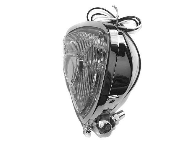 RE-138 - Фара LIGHTBAR лампа передняя хромированная треугольная H3