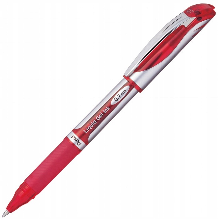 PIÓRO KULKOWE ENERGEL 0,7 MM BL57 CZERWONE PENTEL