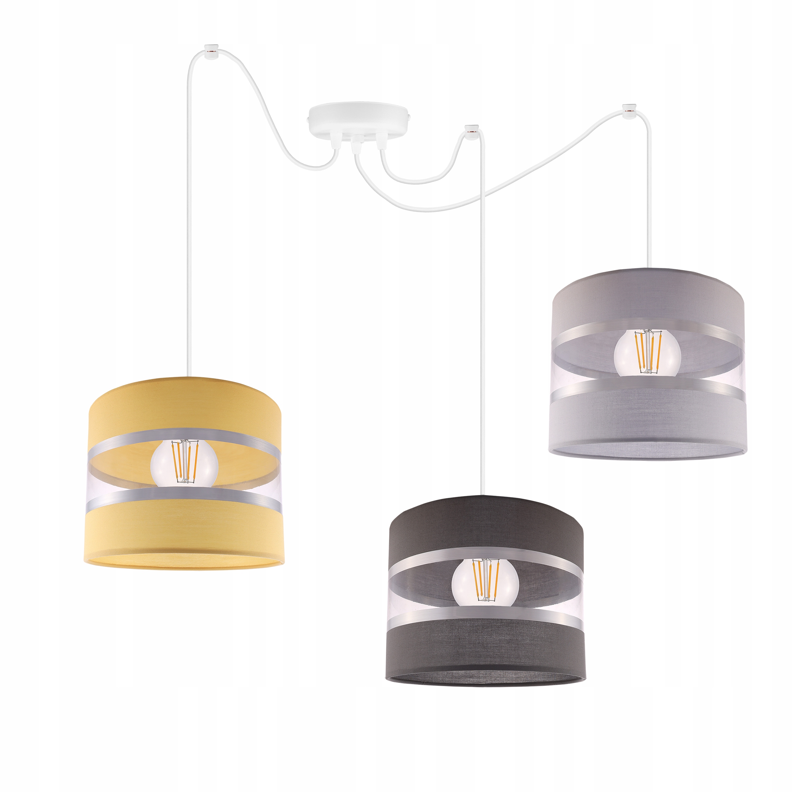 

Lampa Wisząca Sufitowa Żyrandol Loft Abażur Pająk