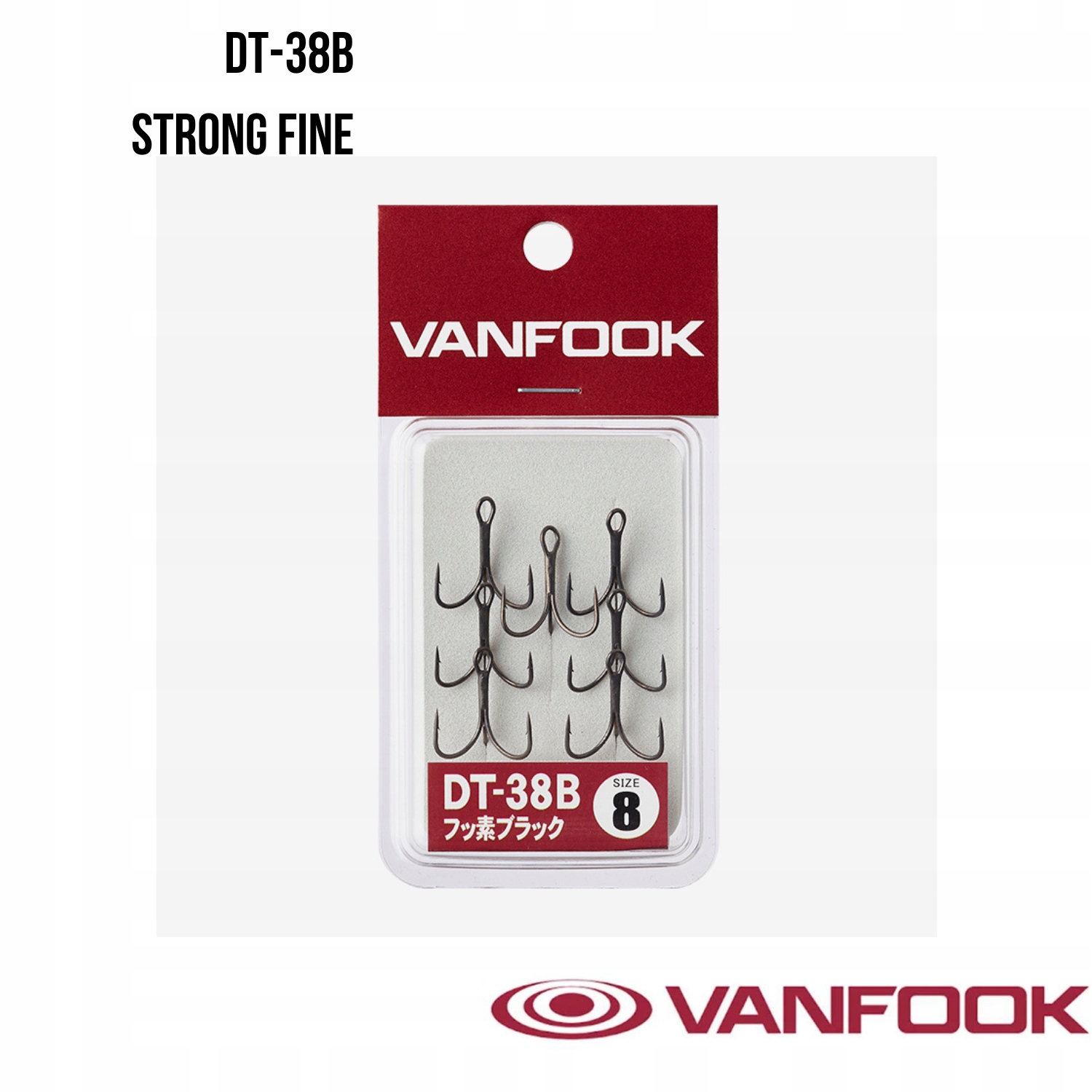 Kotwica Vanfook Trible DT-38B Strong Fine Treble Hook #12 (6 szt.)