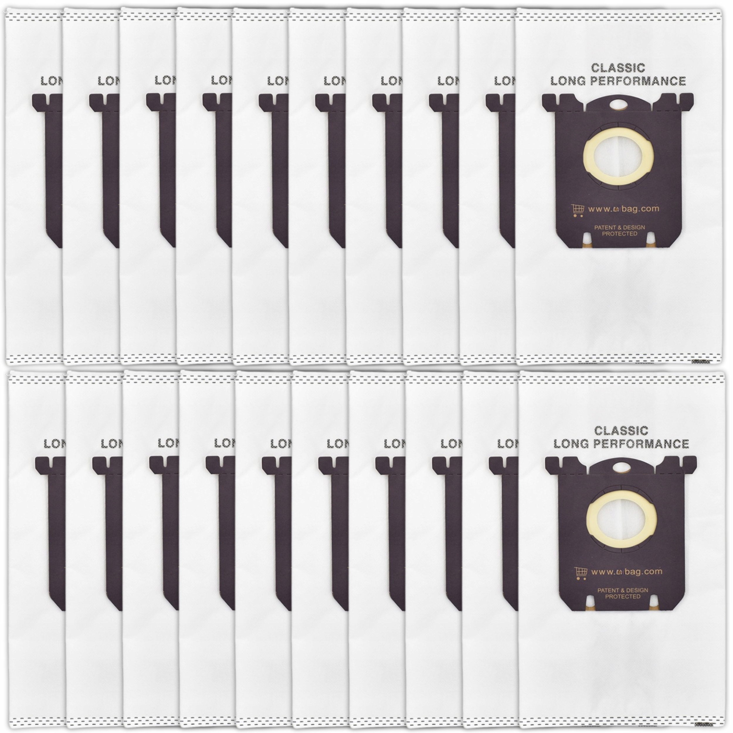 20x Worki Do Electrolux Easy Go UltraSilencer Bag Philips EasyLife