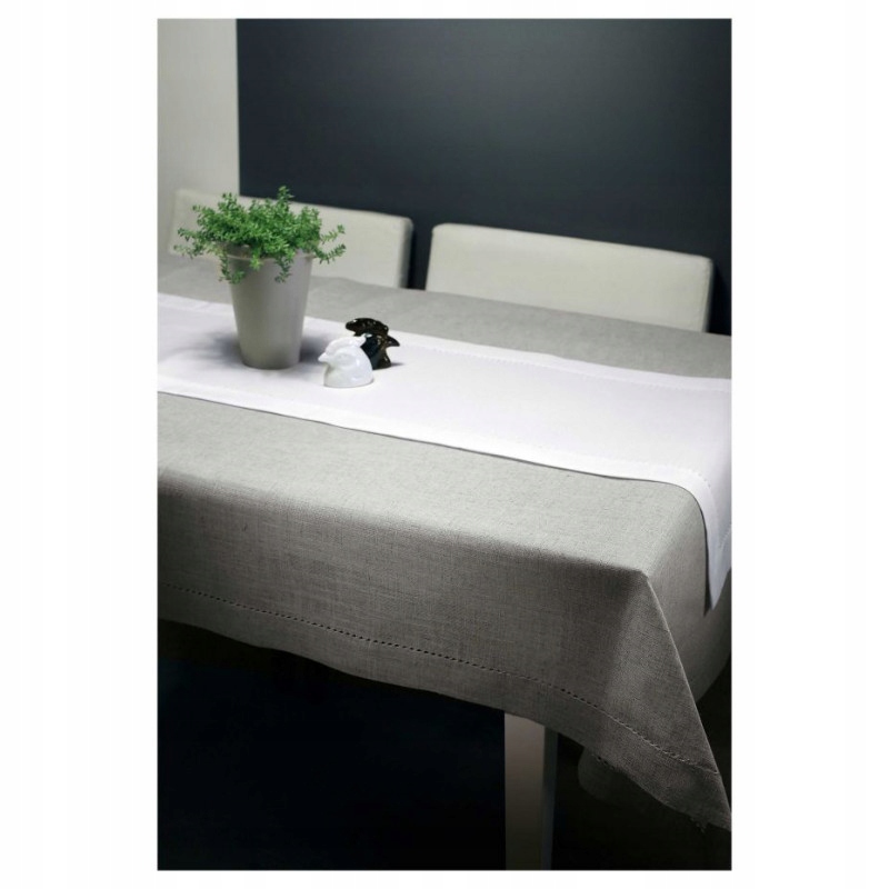 Obrus mereżka biały 140x320 Marka Mesa