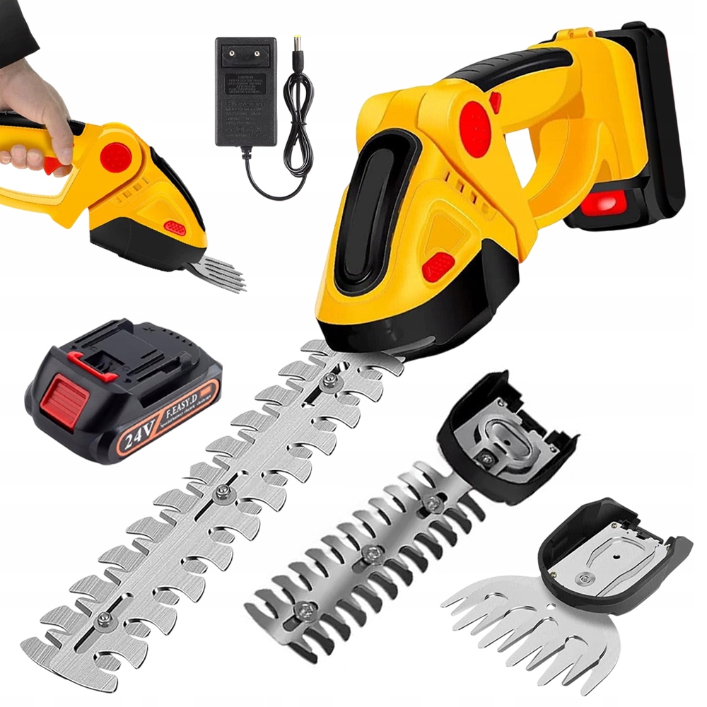 Bezdrátové Nůžky Na Trávy A Keře, 2 Čepele, Nůžky Na Stříhání