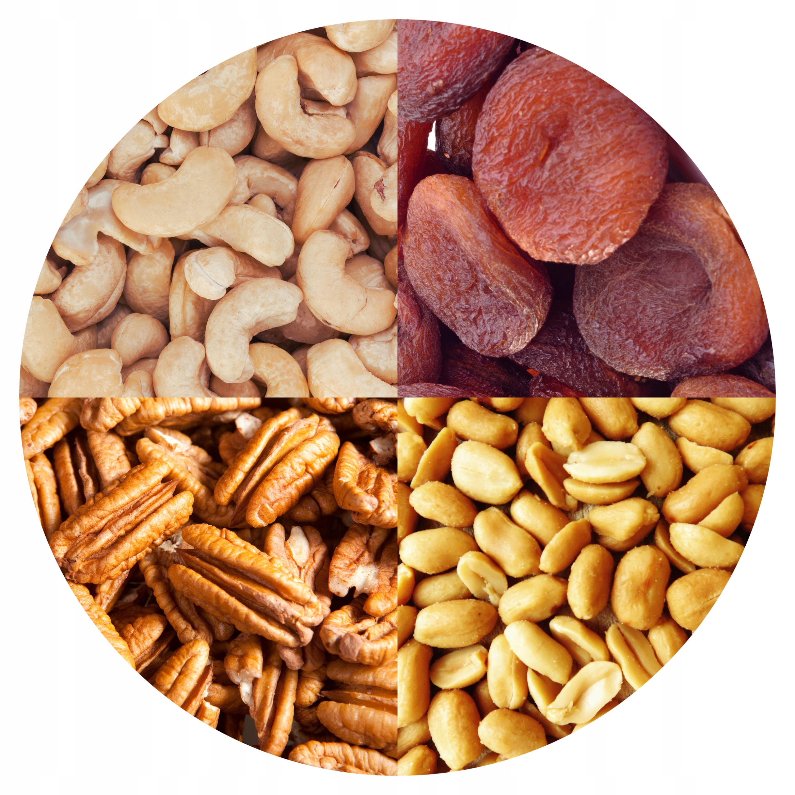 Mieszanka Studencka 2kg Orzechy Nerkowca Ziemne Pekan Morela suszona HiFOOD