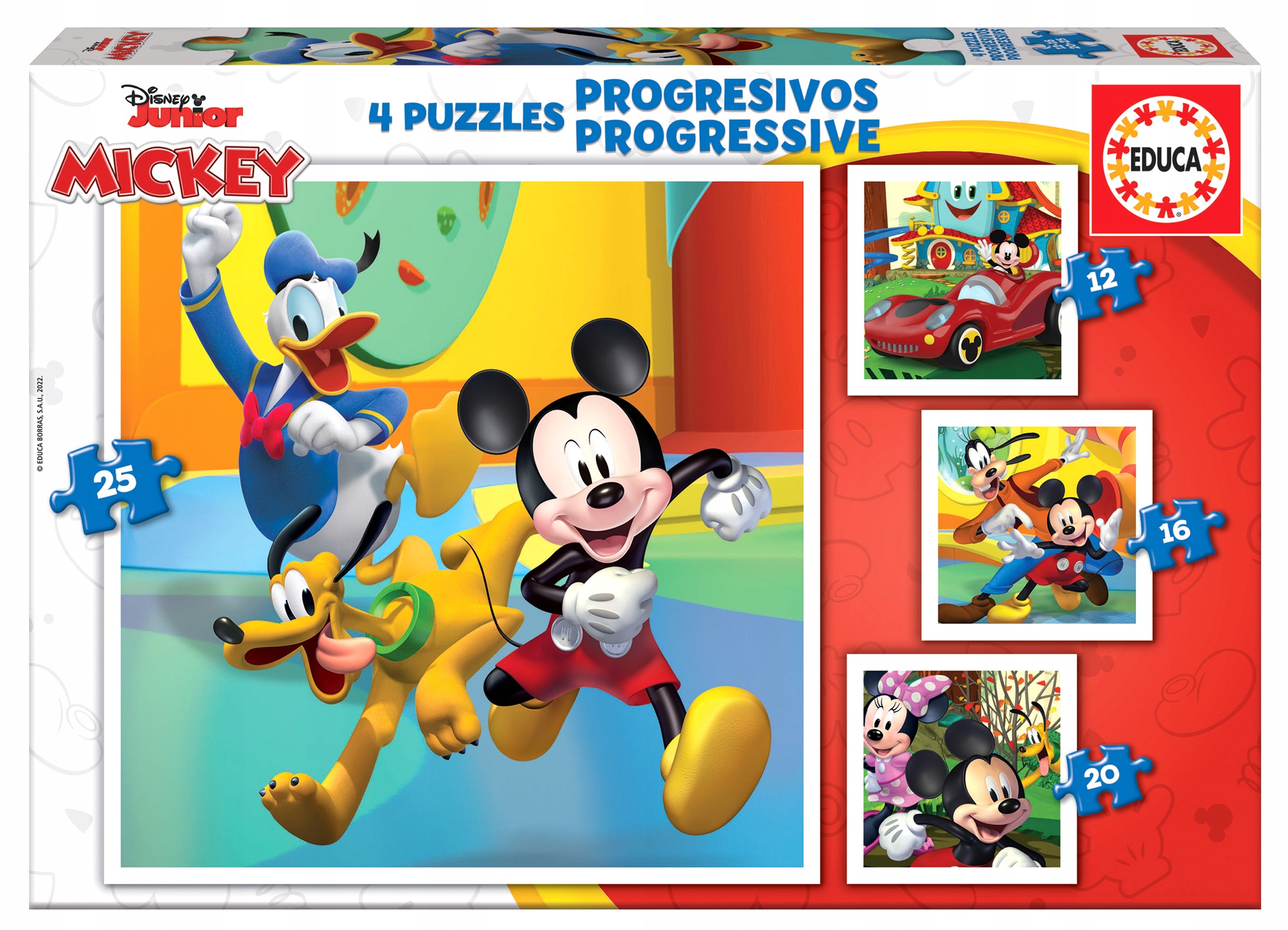 

Puzzle 12 16 20 25 Myszka Miki i przyjaciele