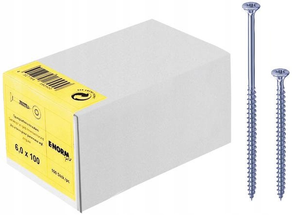 Šrouby do dřevotřískových desek pozink 4,5x45/27 mm 500 kusů E-NORMpro