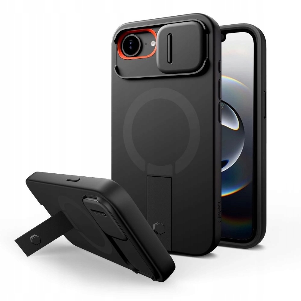 Etui Tech-Protect Kevlar Aura MagSafe na iPhone 16e 17e czarne