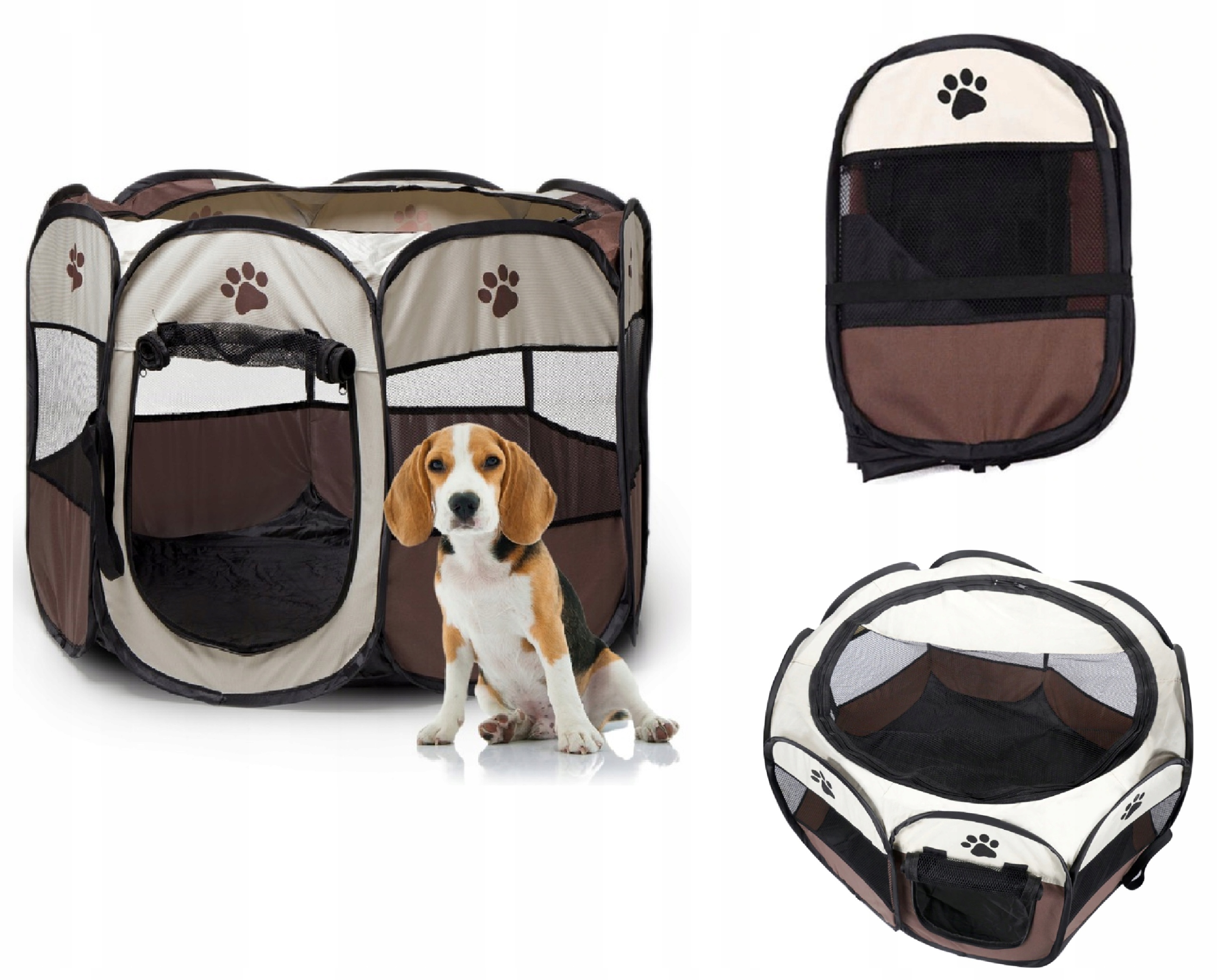 Levně Kotec Pelíšek Klec Pro Kočky Psa Skládací 80x60