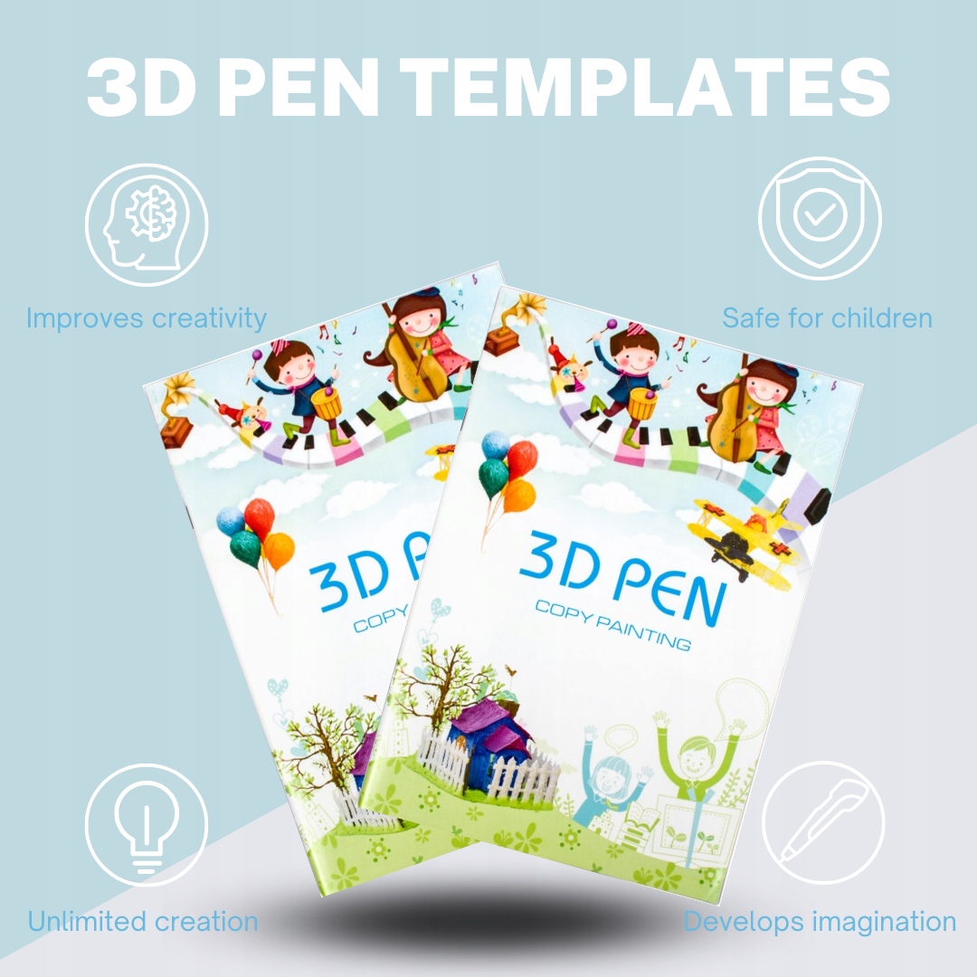 KSIĄŻKA Z SZABLONAMI DO DŁUGOPISU 3D 40 STRON EAN (GTIN) 5905325873658