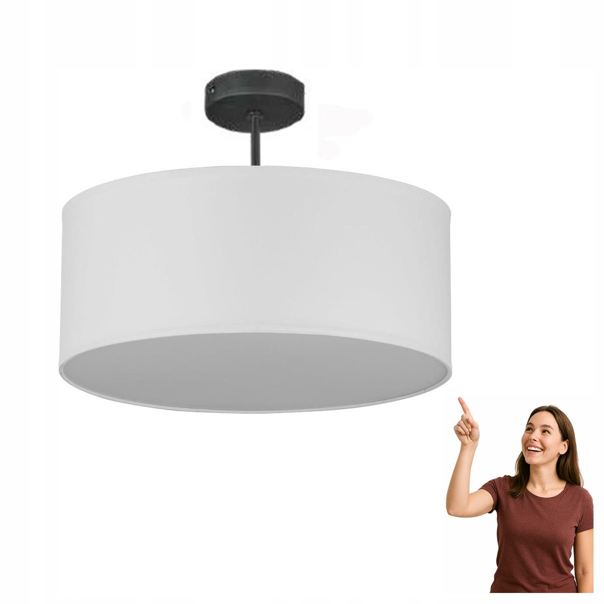 Stropná lampa Rondo White 400 4243 Tk Lighting