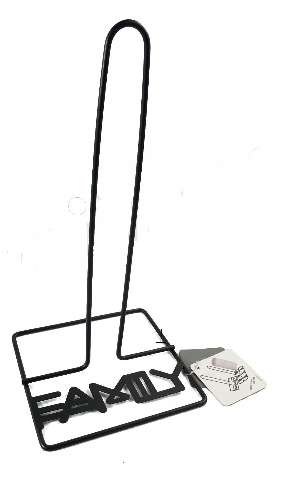 Elegancki metalowy stojak na papier kuchenny