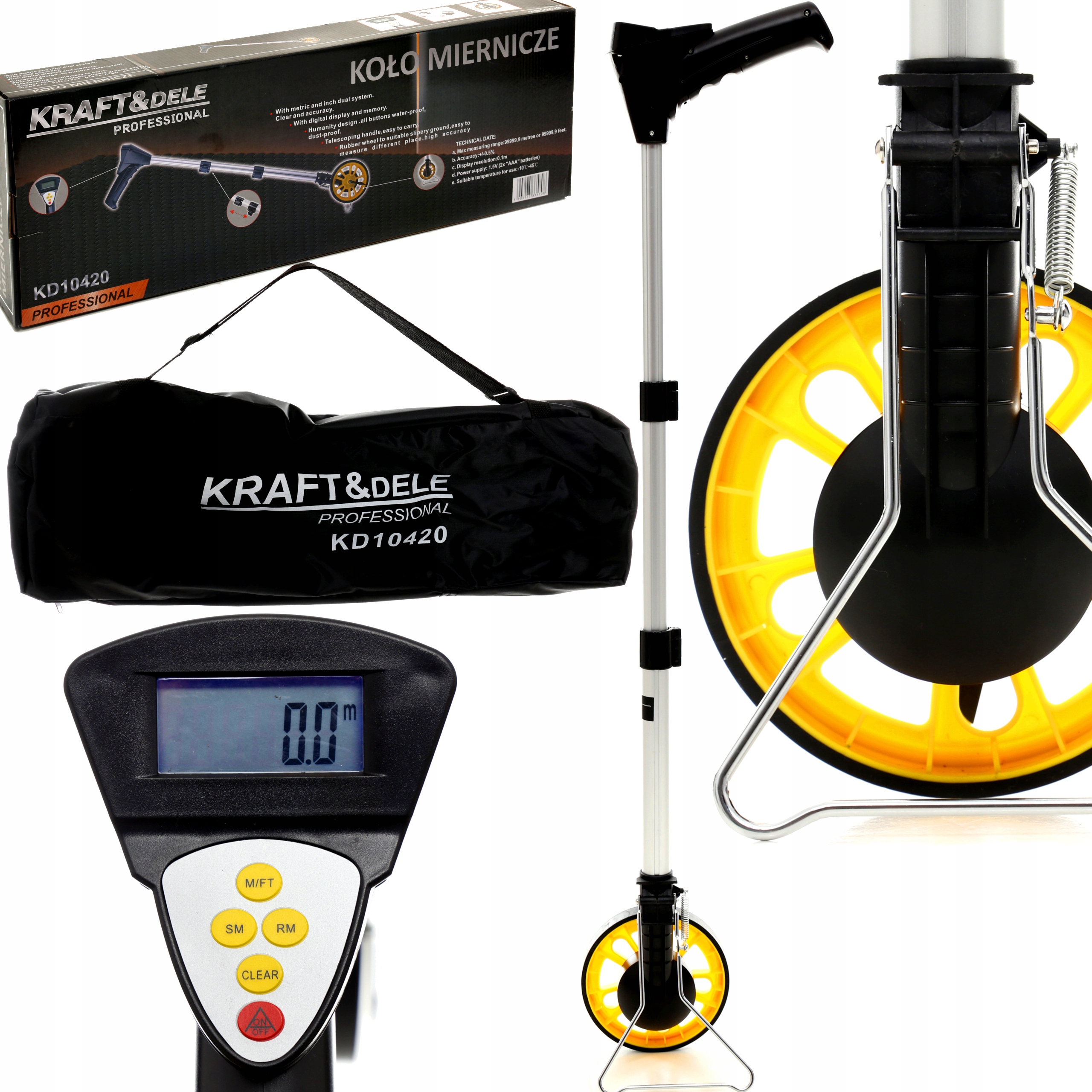 

Koło Miernicze Z Licznikiem LCD Kółko Pomiarowe