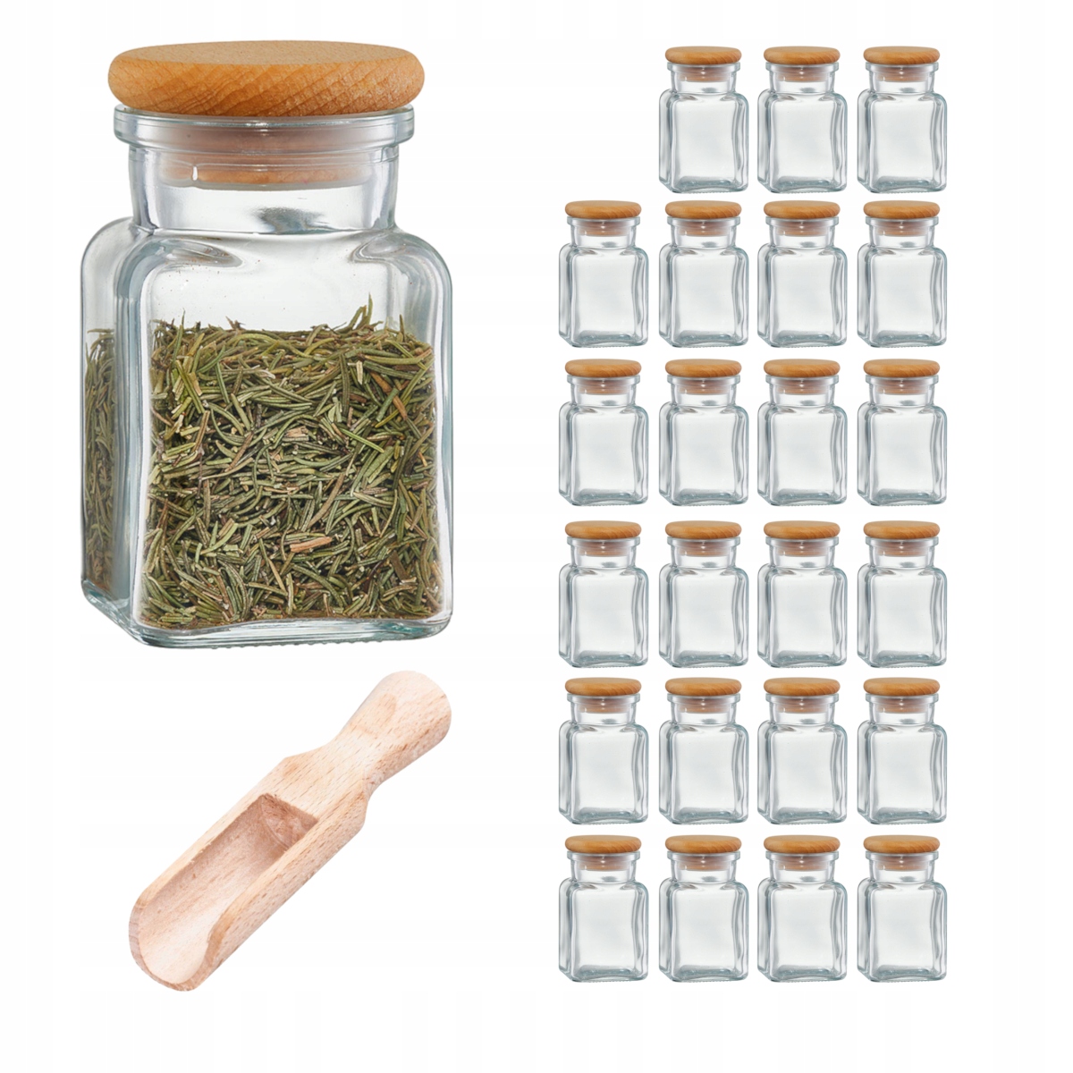 

Słoiczki pojemniki na przyprawy słoiki 24szt 150ml