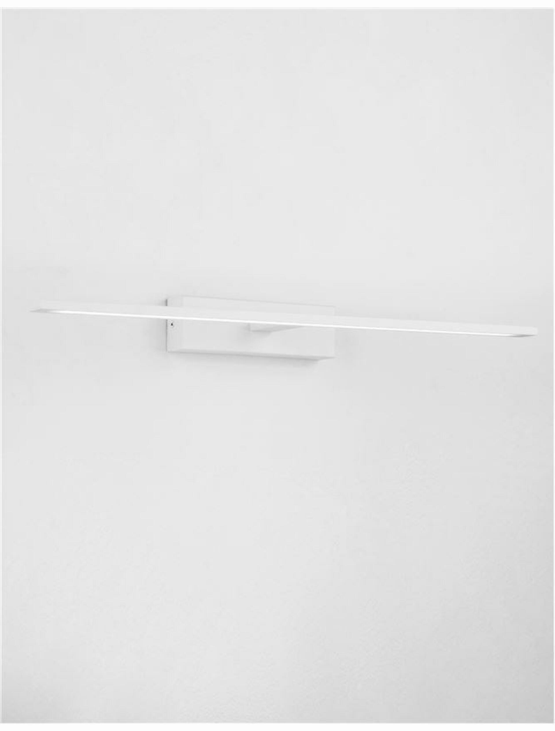 Nova Luce nástenné svietidlo nad zrkadlo Mondrian biely hliník a akryl Led 20