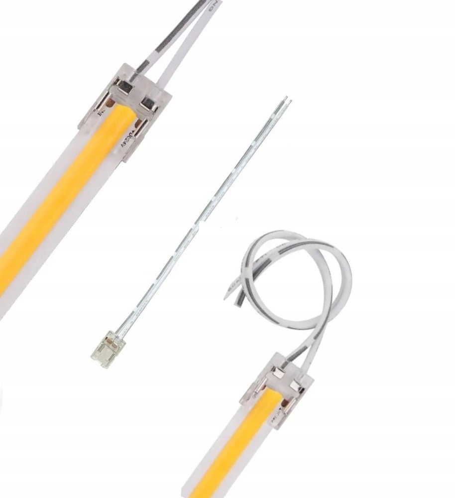 HURT 100szt Złączka POJEDYNCZA Taśma COB LED 8mm DOCISKOWA