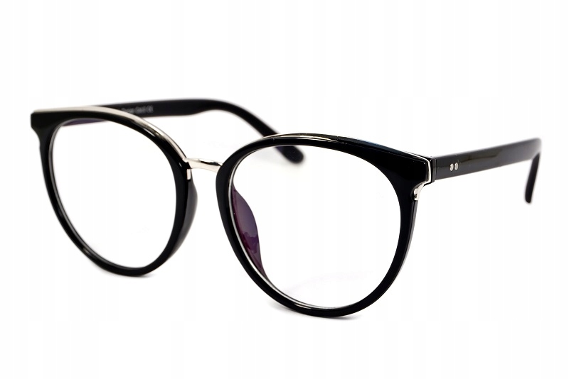 DAMSKIE OKULARY ZERÓWKI Z ANTYREFLEKSEM I FILTREM DO PRACY PRZY KOMPUTERZE