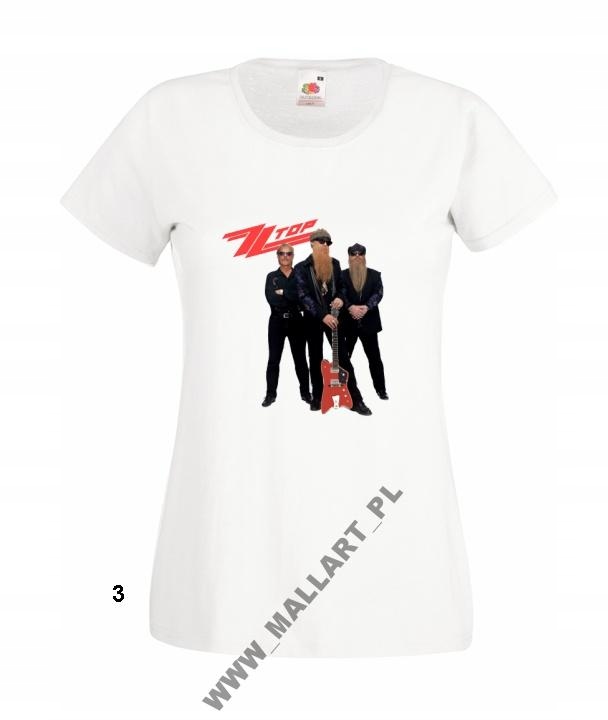 

Damska Koszulka Zz Top koncert Wzory