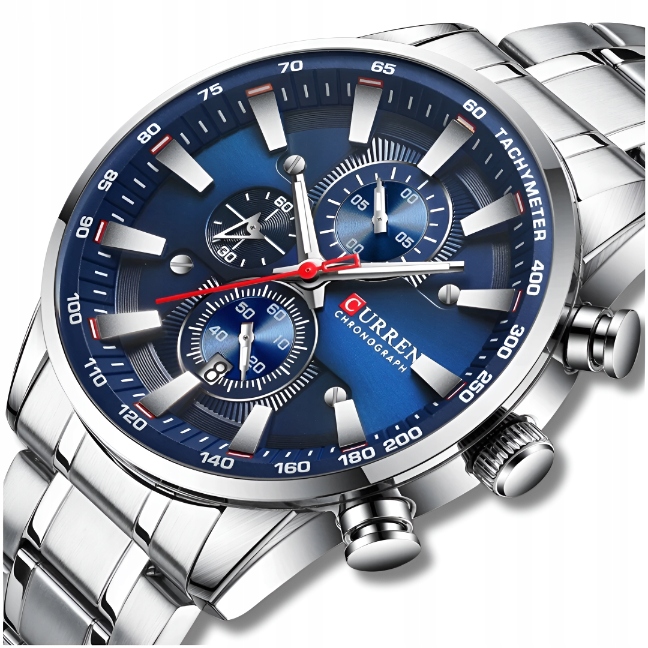 Pánské Hodinky Curren Klasický Elegantní Chronograf Datumovka 6 Barev
