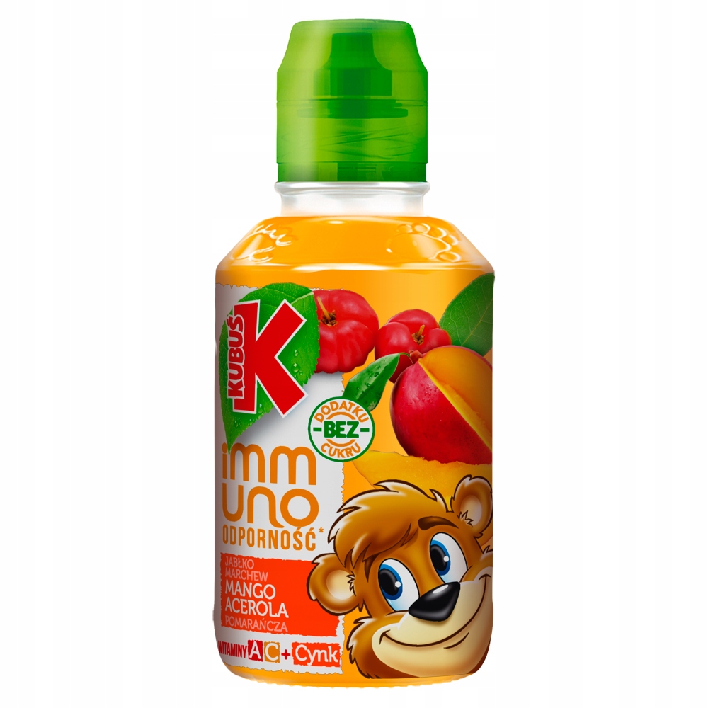 Kubuś Immuno Odporność Sok Mango Pomarańcza Acerola 200 Ml