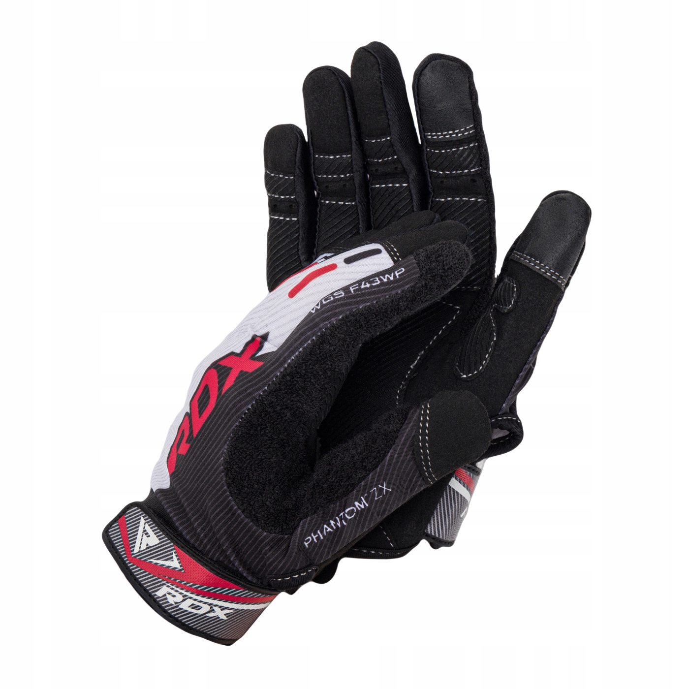 Rękawiczki treningowe Rdx Sublimation F43 czarno-białe WGS-F43WP M
