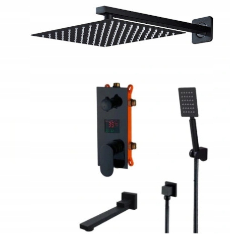 Podomietkový Displej S Čiernym Matným Výtokom 30 CM