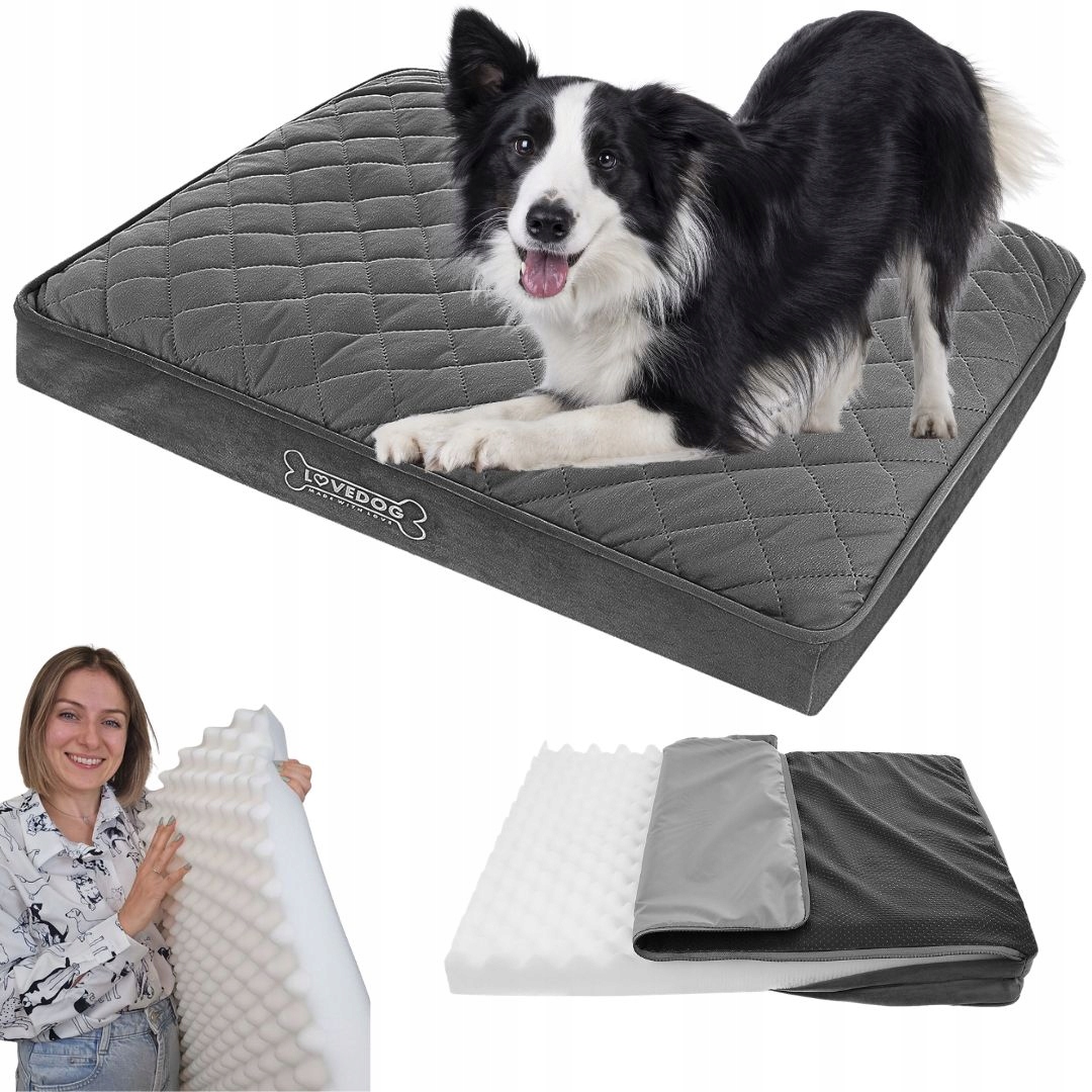 Legowisko Ortopedyczne Materac dla psa Pik L 90x60 Wodoodporne Posłanie