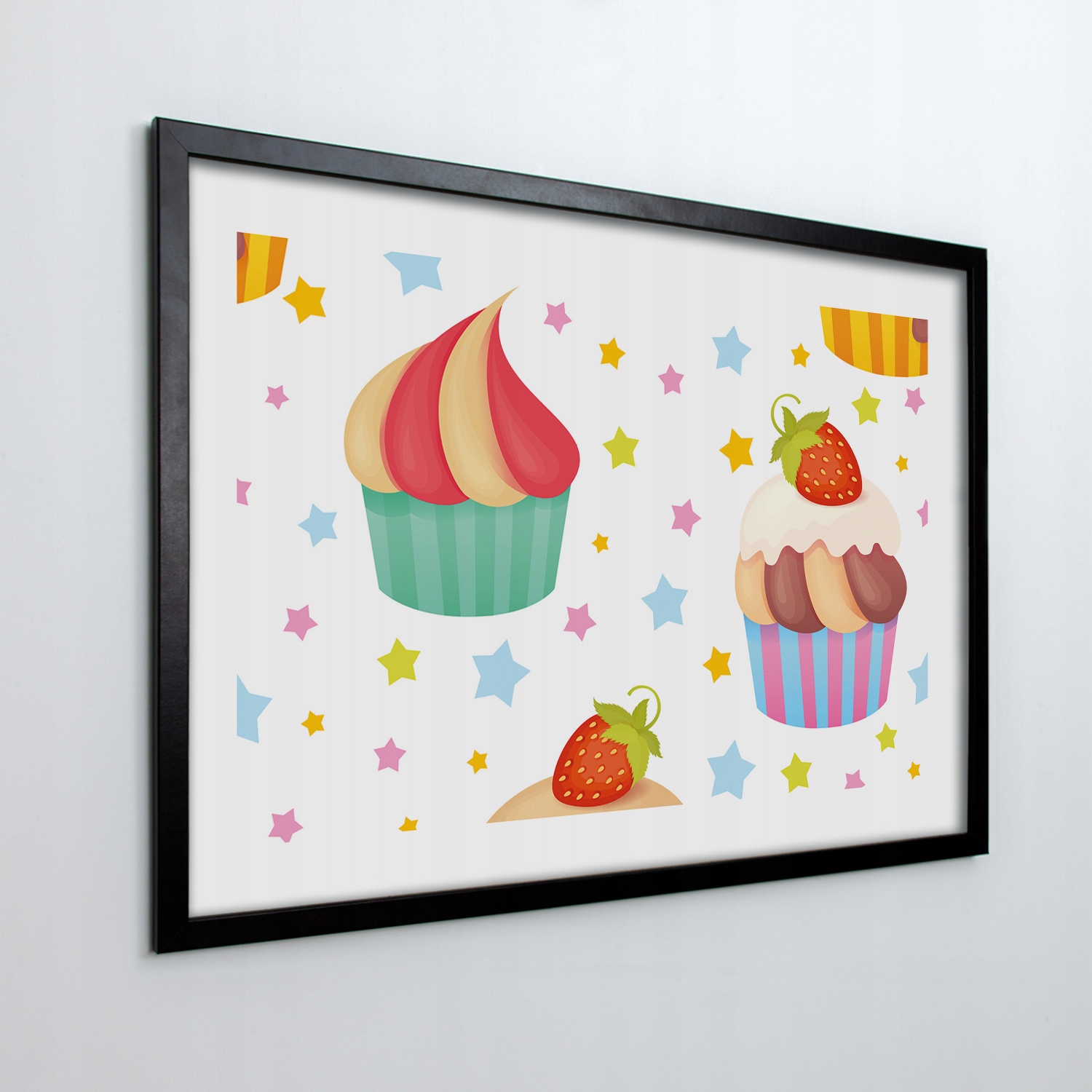 Obraz v ráme na stenu Muffiny sušienky 100x70