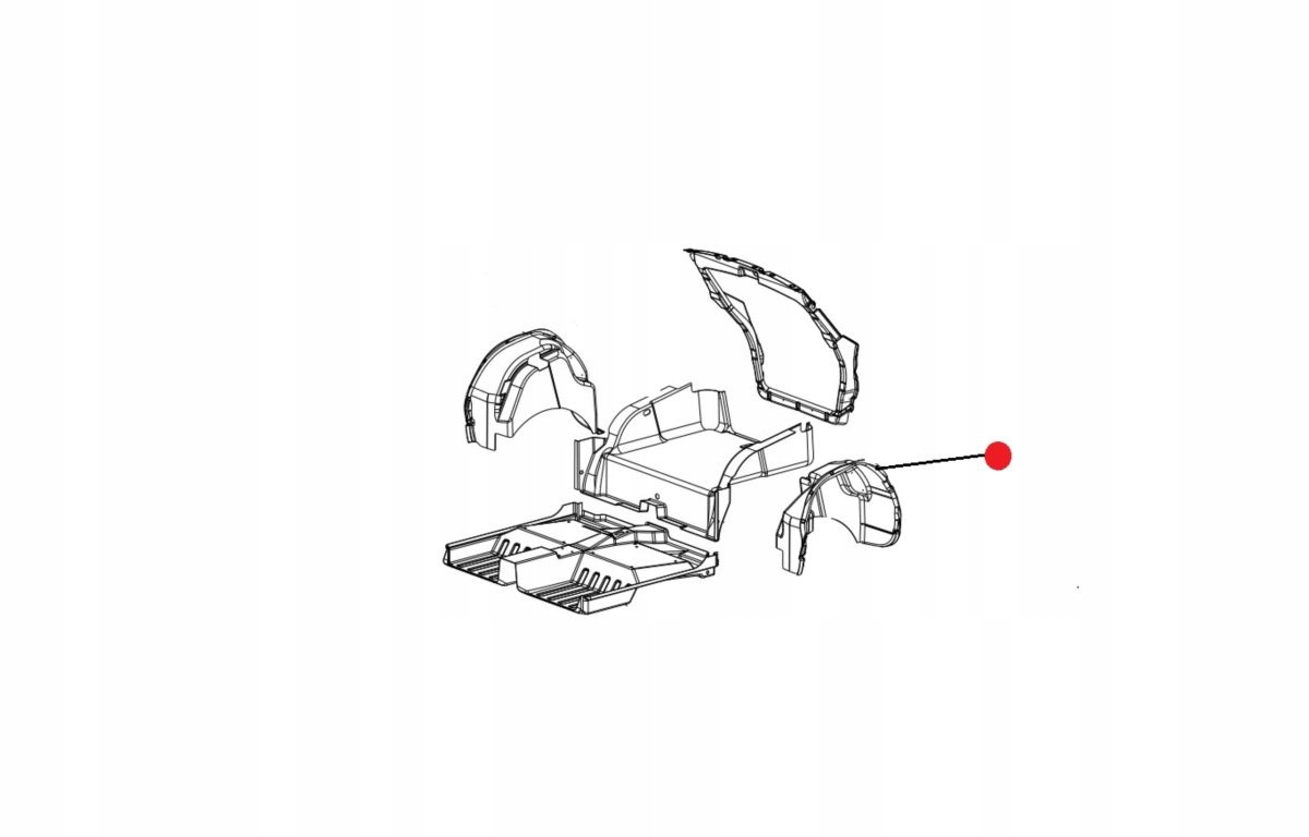 NADKOLE LEWE TYŁ CHATENET CH46