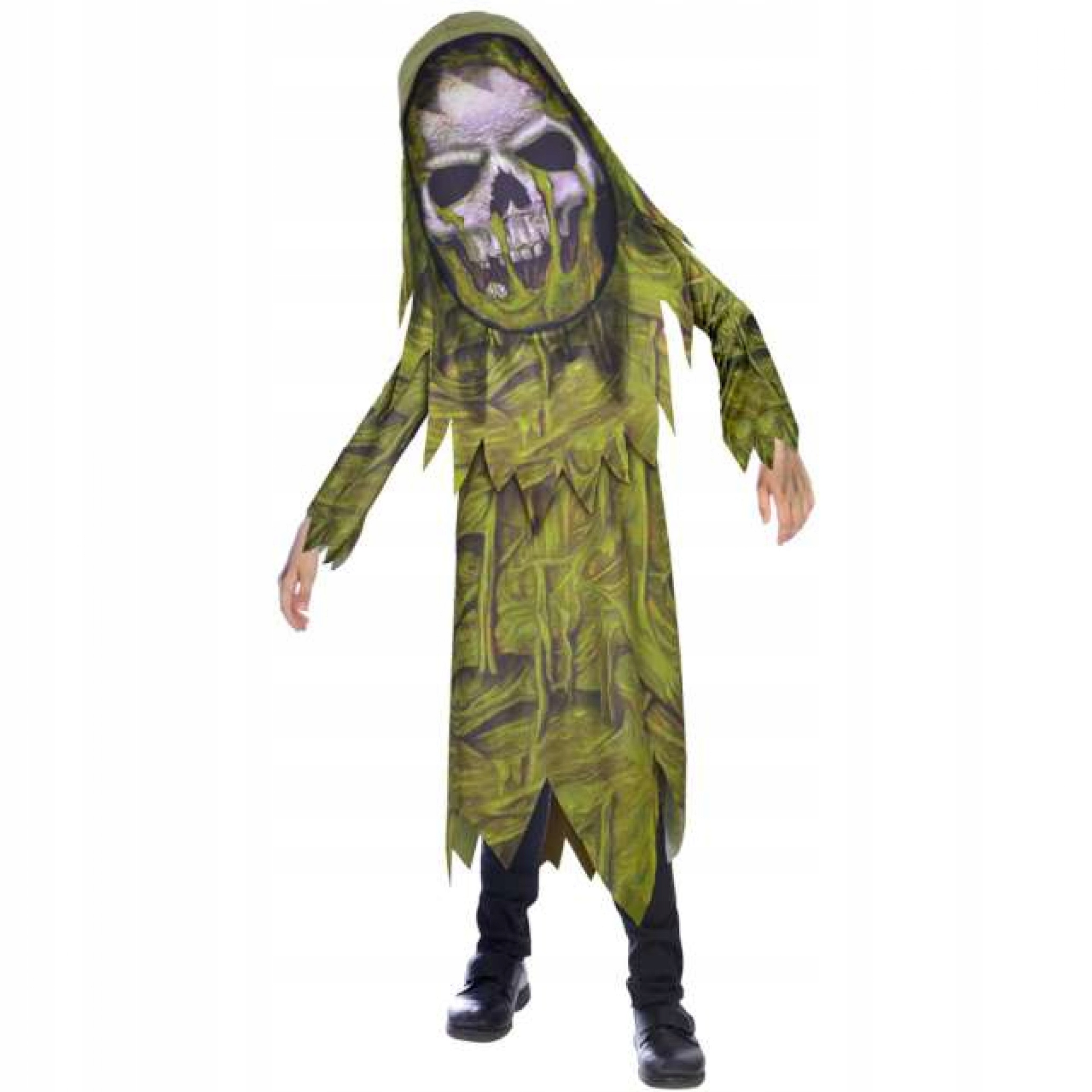 Strój Zombie na halloween Duża Głowa kostium 10-12lat