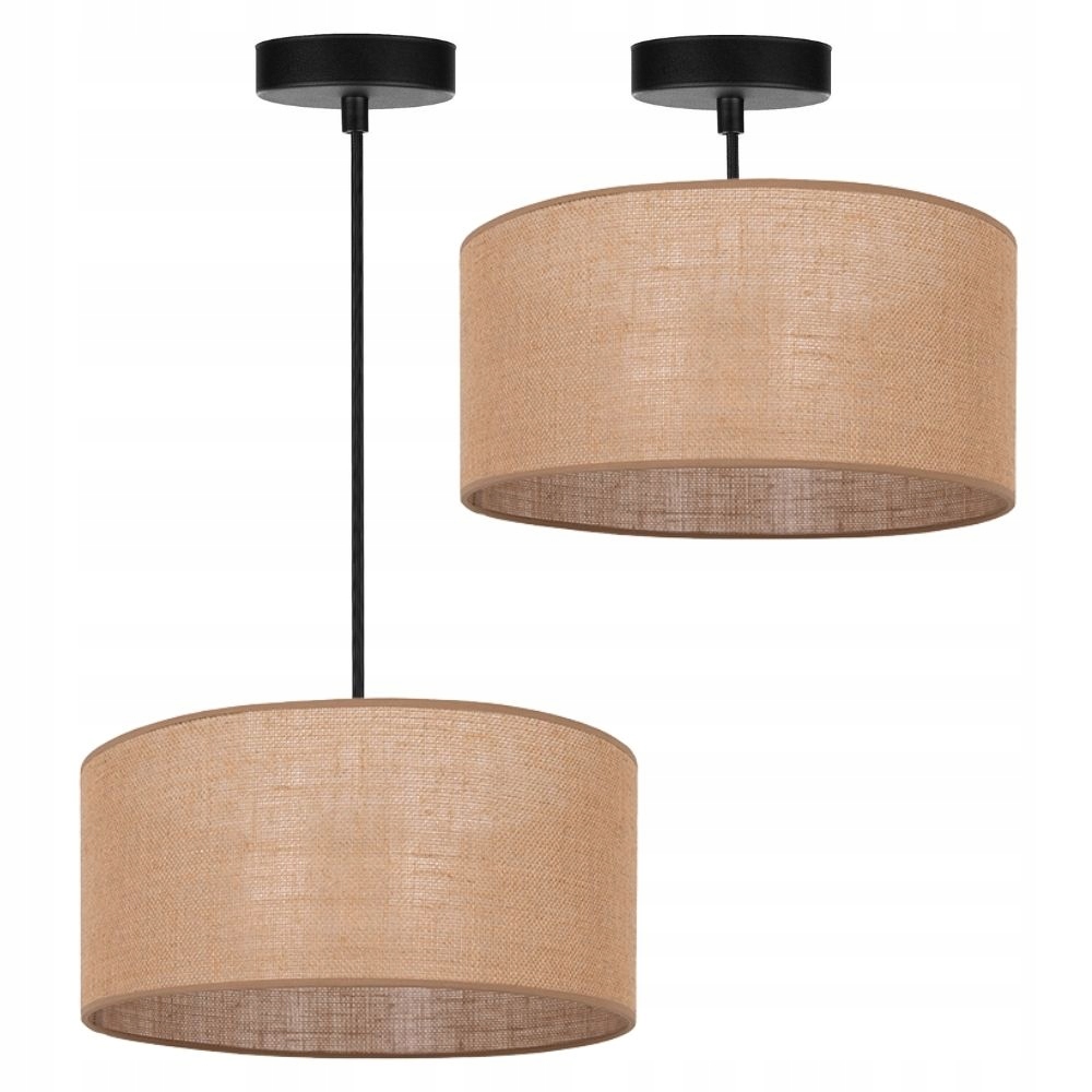 Moderní Boho Závěsné Stropní Svítidlo Juta 40 CM Stínítko