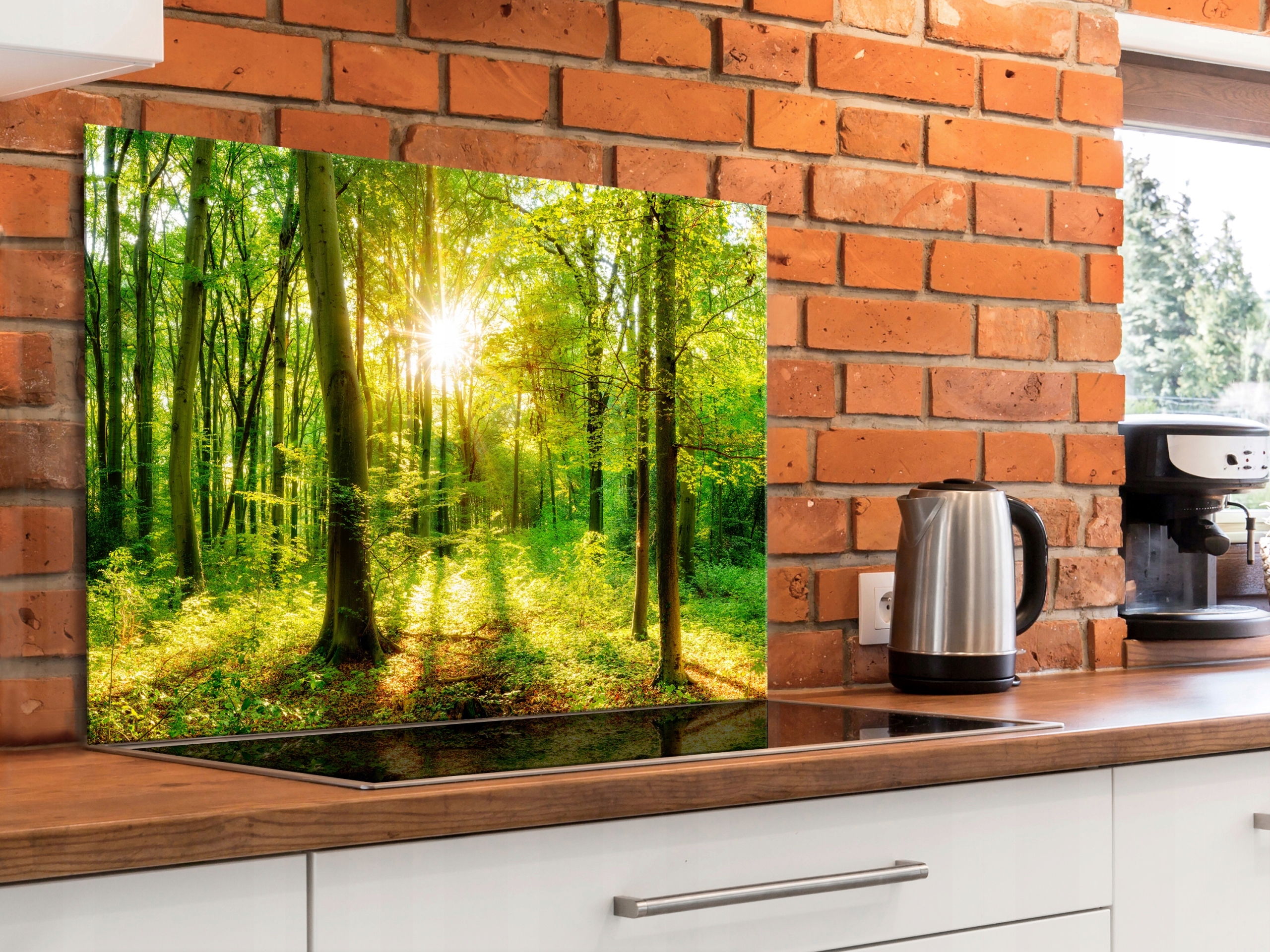 Skleněný Kuchyňský Panel Les 80x60 c-B-0499-aq-e