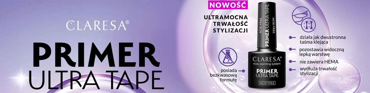 Primer Bezkwasowy Primer Do Paznokci Claresa Primer Ultra Tape 5ml Marka Claresa