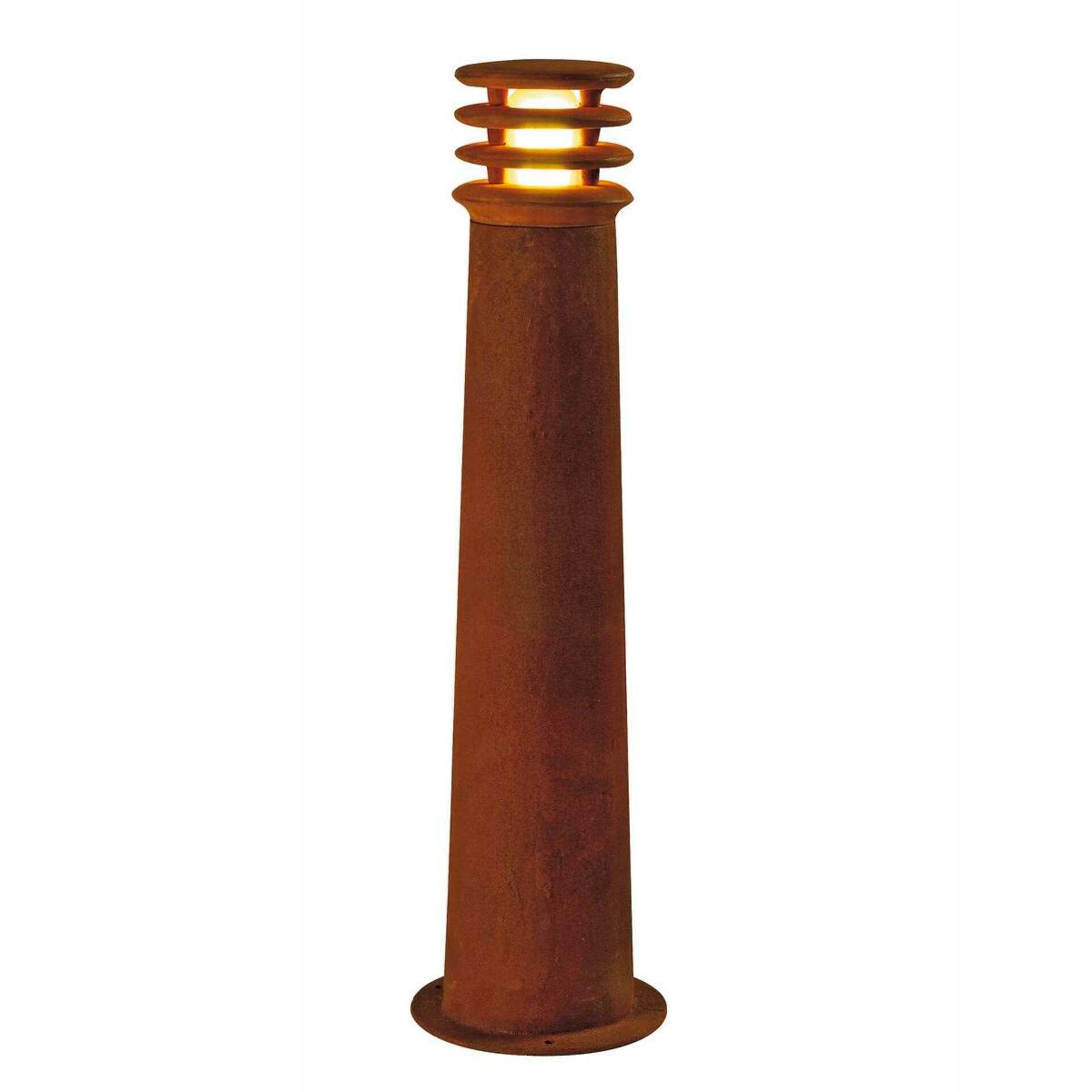 Slv Big White Rusty 70, vonkajšia stojacia lampa, Tc-dse, IP55, guľatá, hrdza