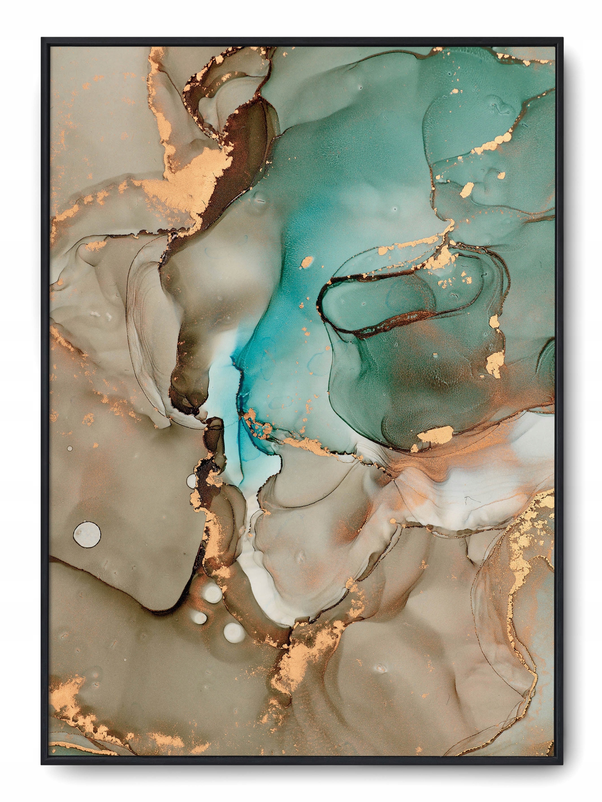 

Plakat r B2 50x70 cm Marmur Tekstura Odcień Złoty