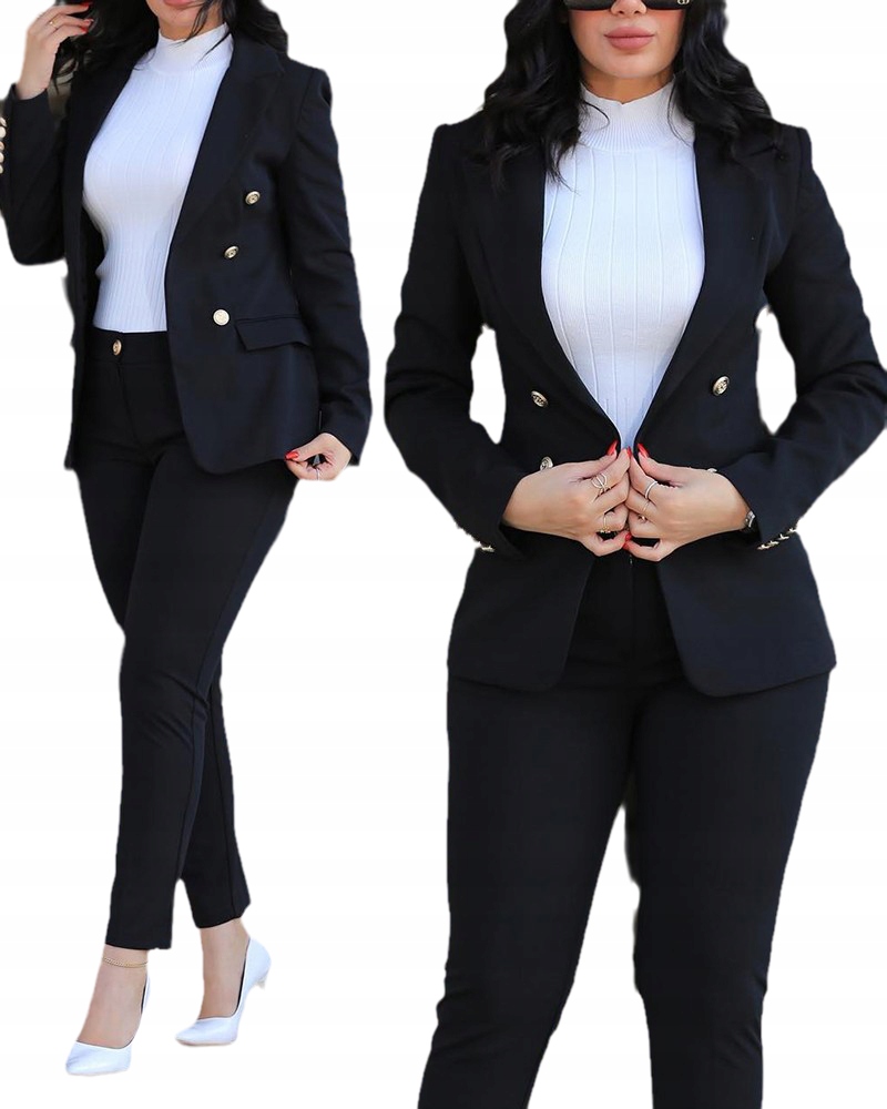 GARNITUR DAMSKI MARYNARKA SPODNIE