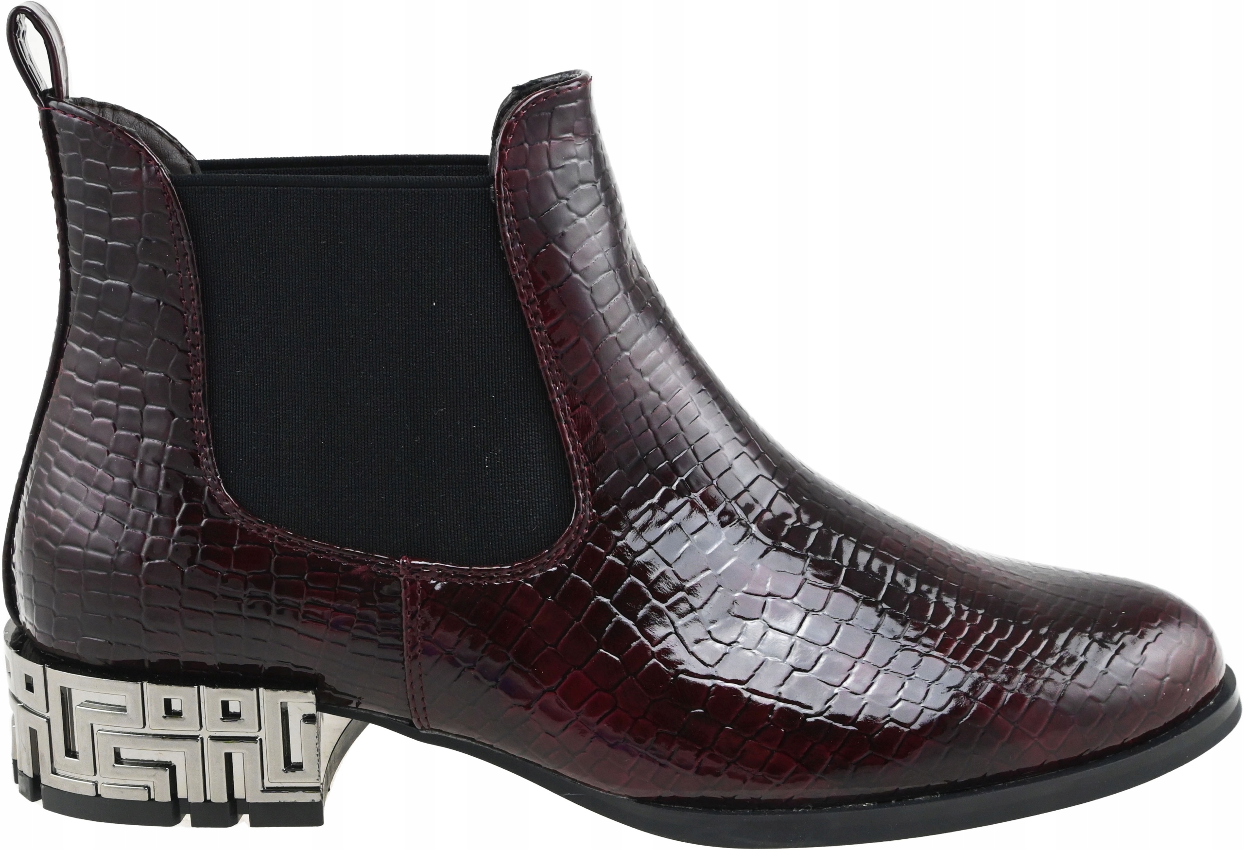 

Botki Sztyblety Sergio Leone Bt 532 Bordo Łuska 37