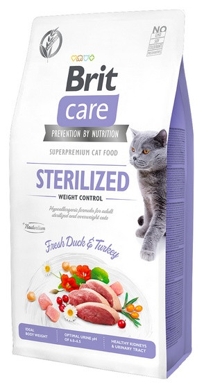 Levně Brit Care Cat Free Sterilized Weight Control 2kg