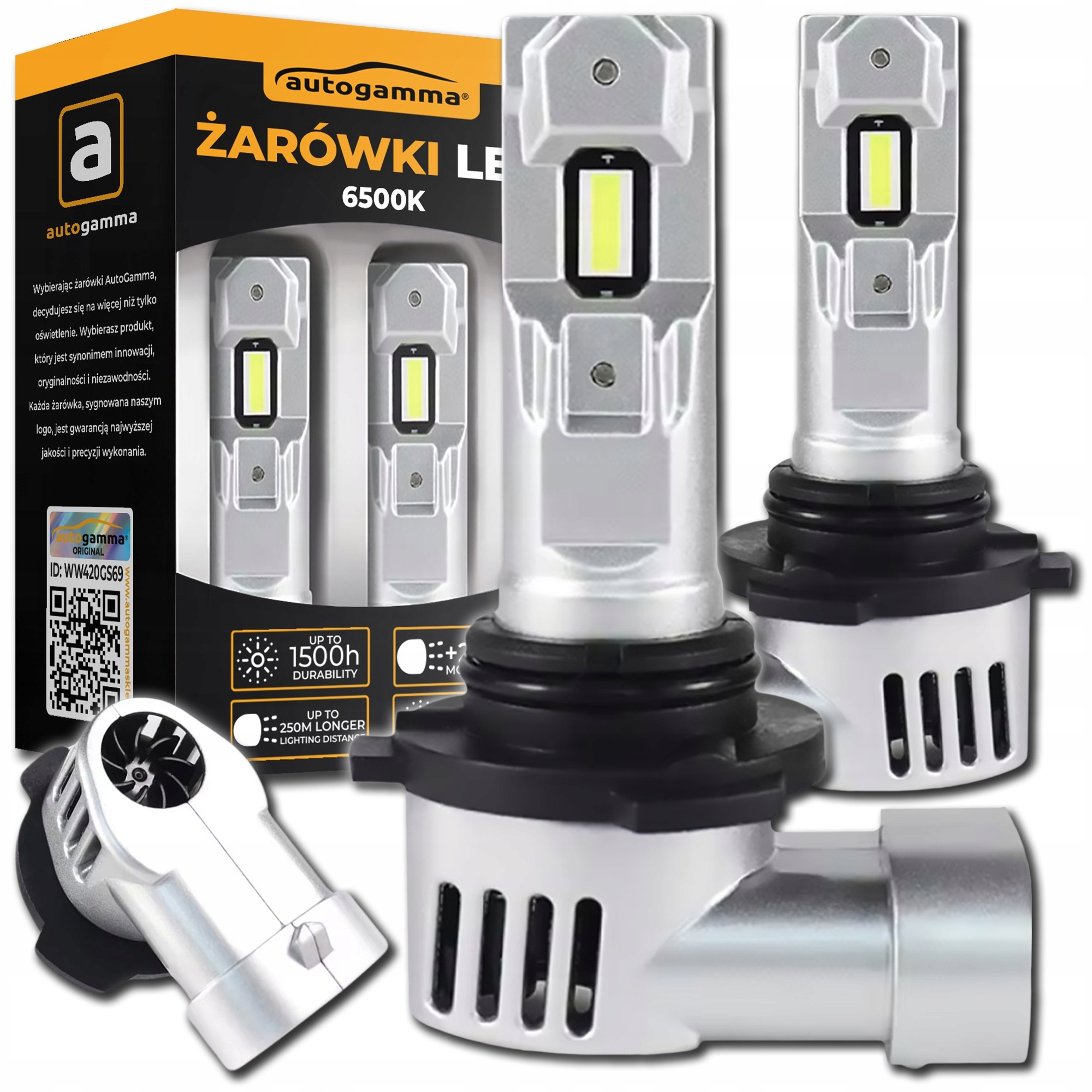 Led žárovky HB3 HB4 Retrofit 1:1 20000LM 6500K 70W Canbus komplet 2 ks