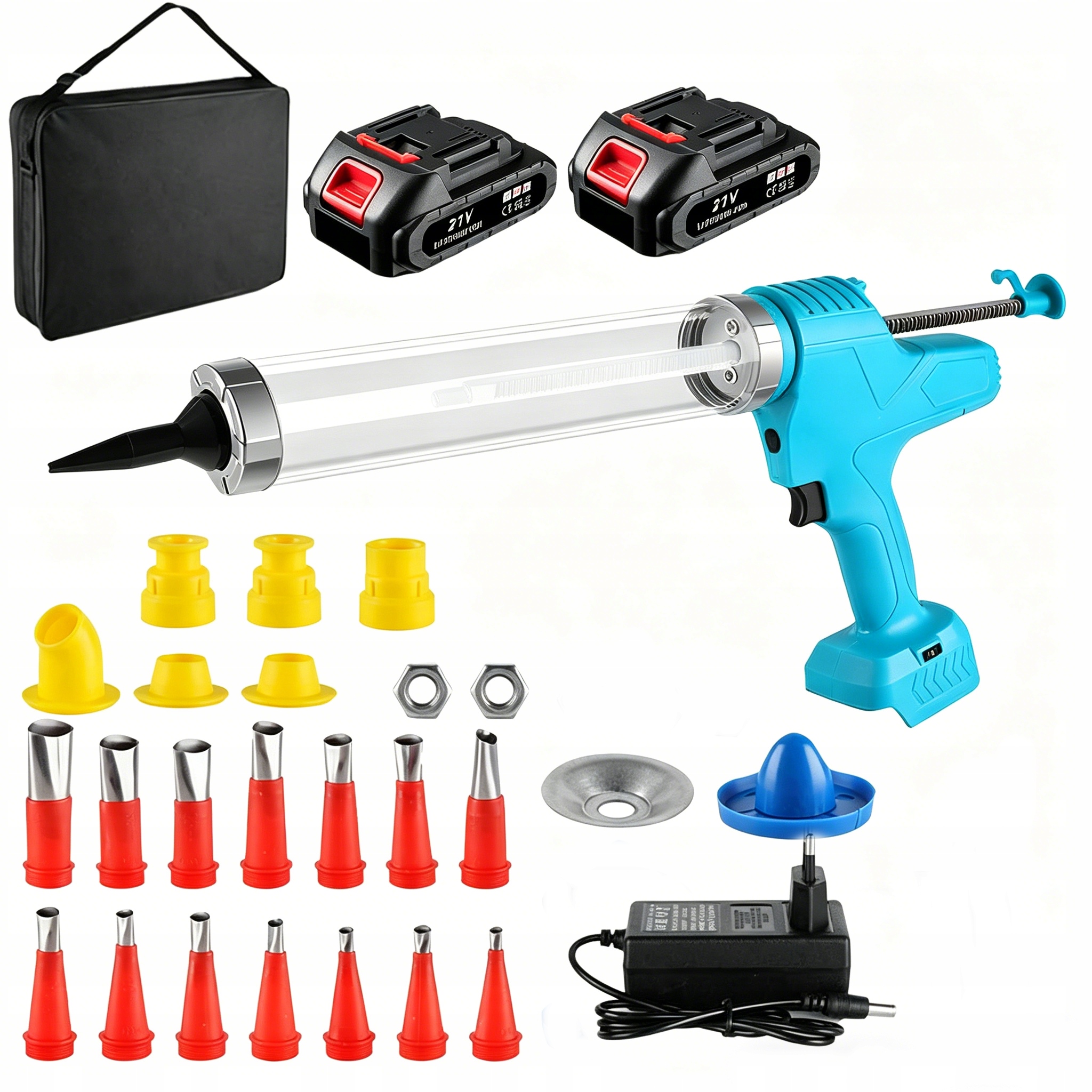 Pistole na silikon akumulátorový odšťavňovač 600 ml pro akumulátor Makita 18V