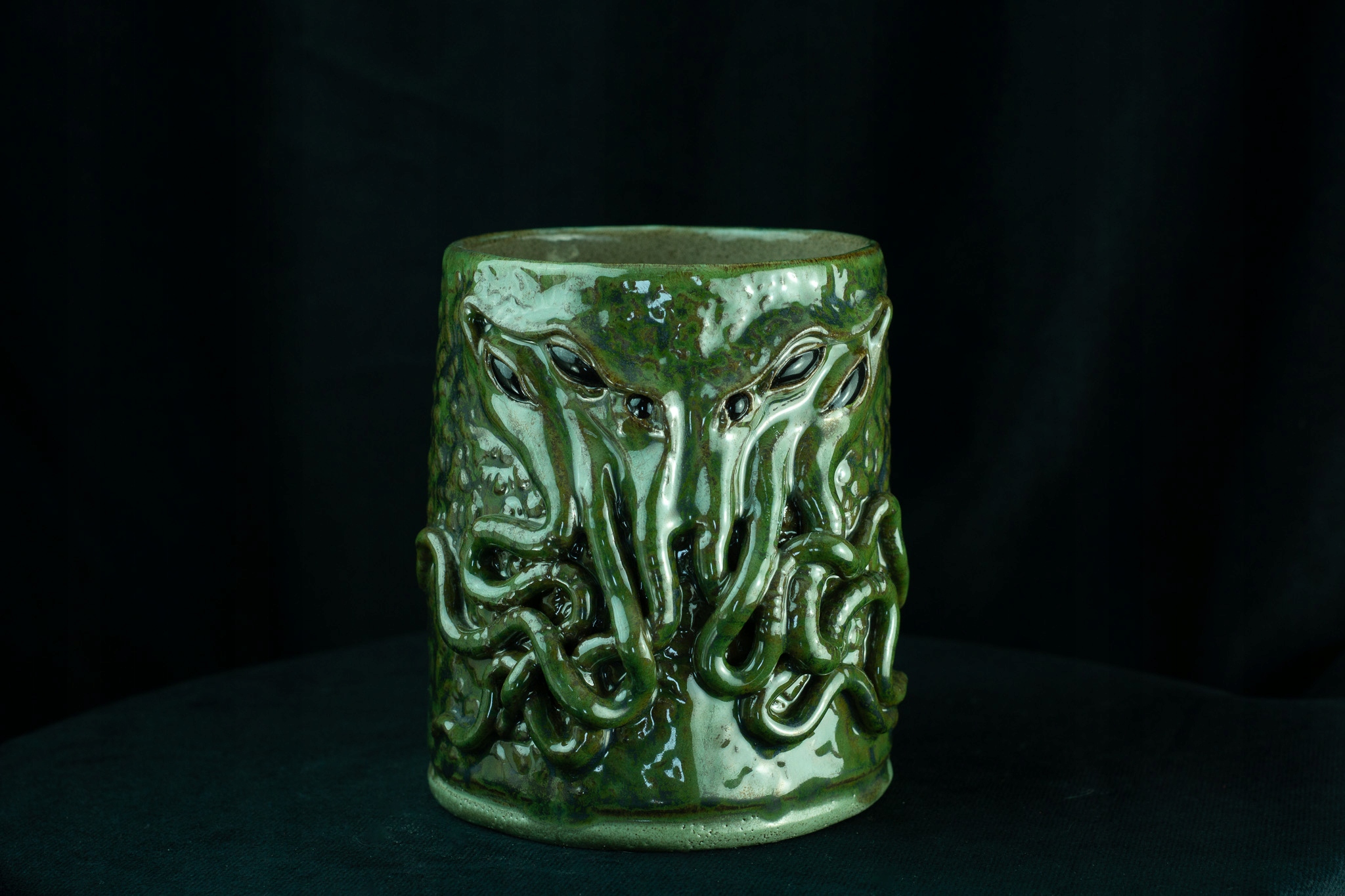Ceramiczny rzeźbiony kufel (500ml) - Cthulhu - AleDzban