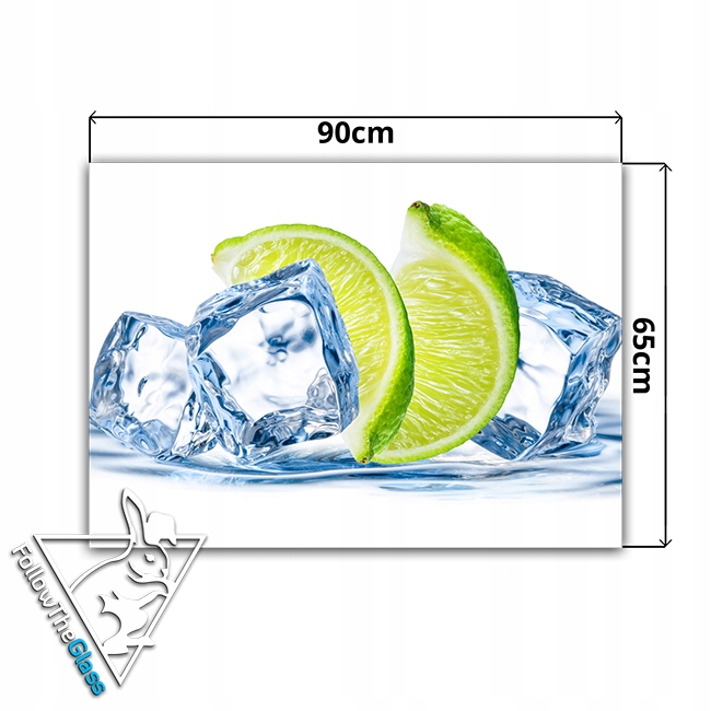 płytki ścienne hartowane kuchnia 90x65 limonka Typ dekor