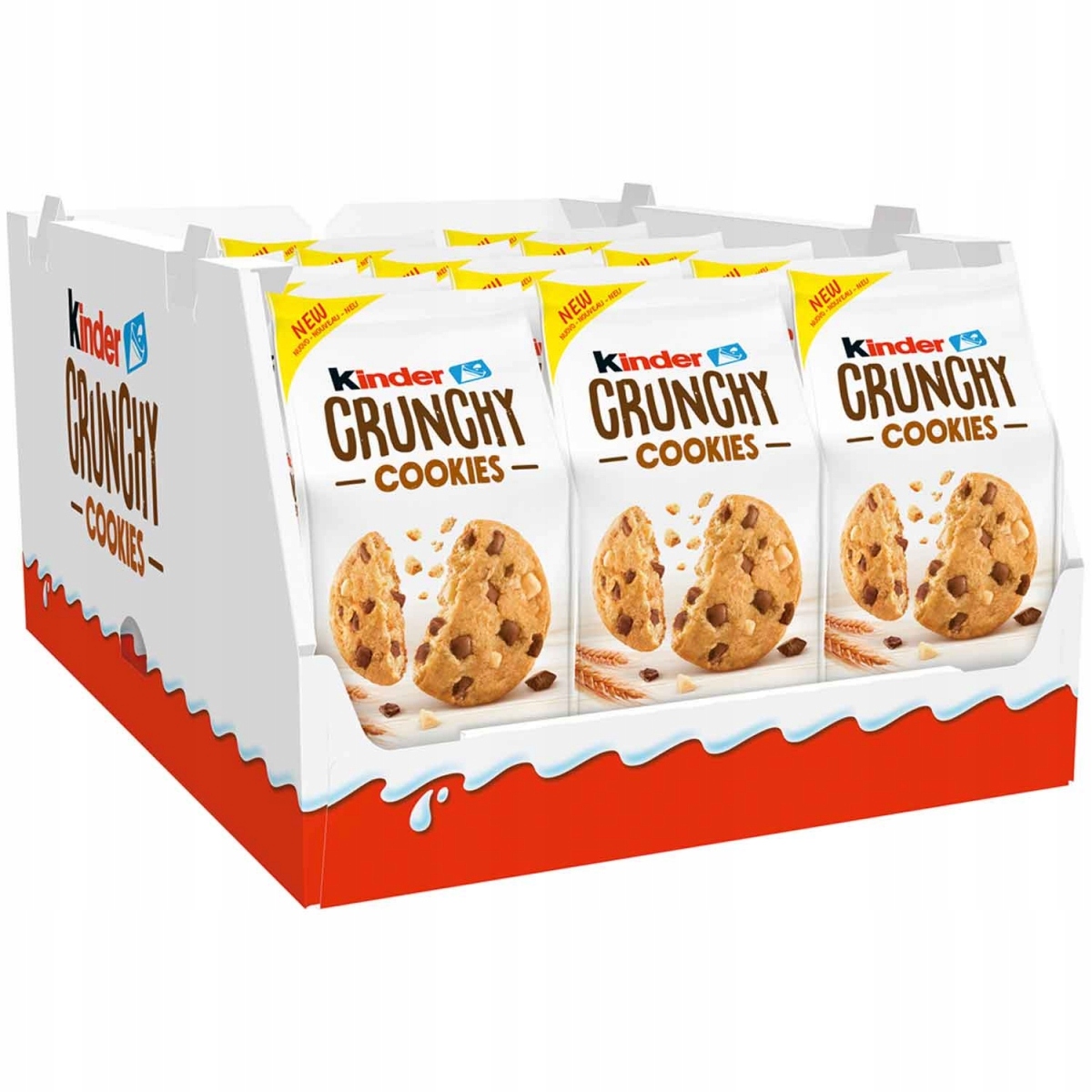 KINDER CRUNCHY COOKIE CIASTKA CIASTECZKA 136G FERERRO Waga 136 g