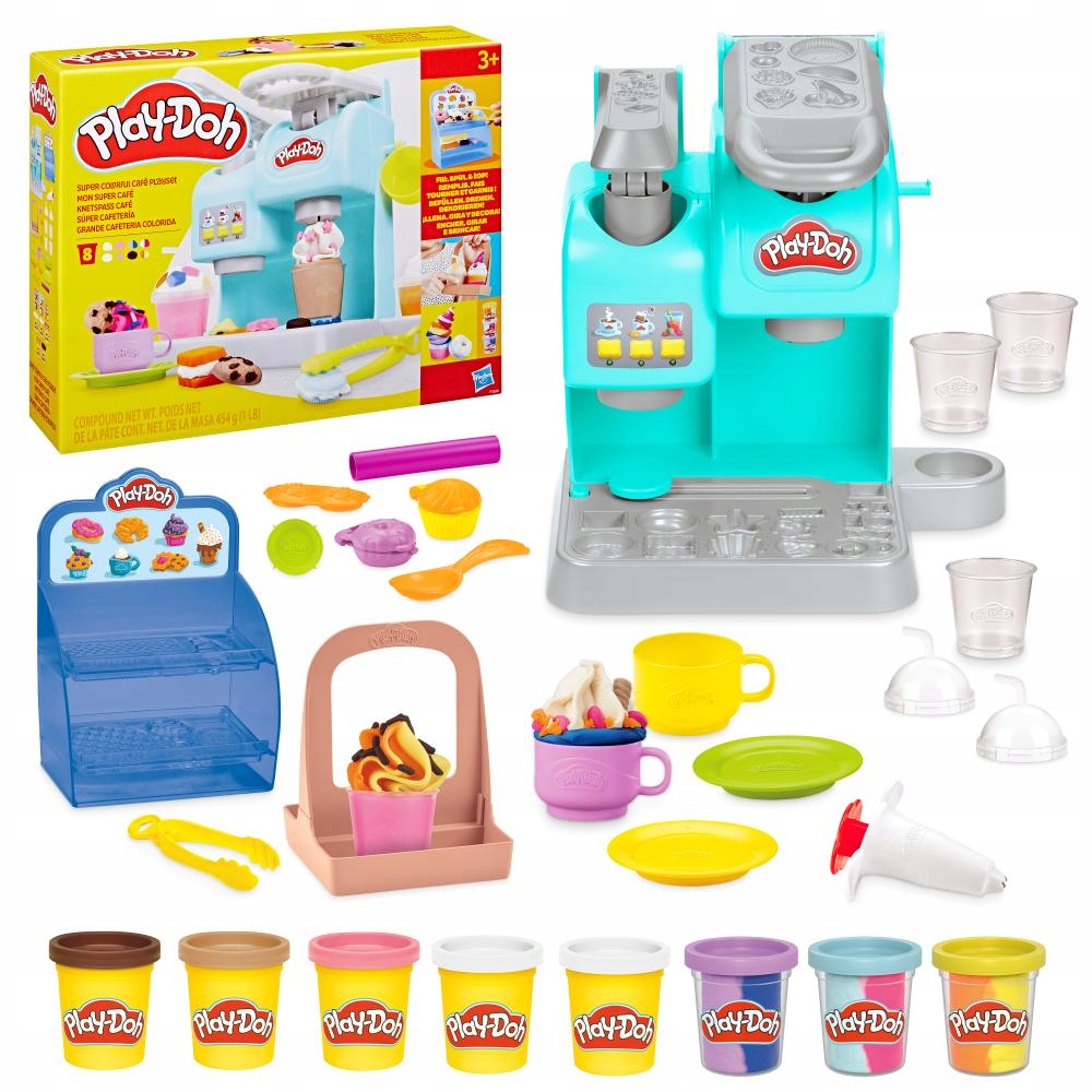 Play-Doh Ciastolina Zestaw Superkolorowa kawiarnia F5836