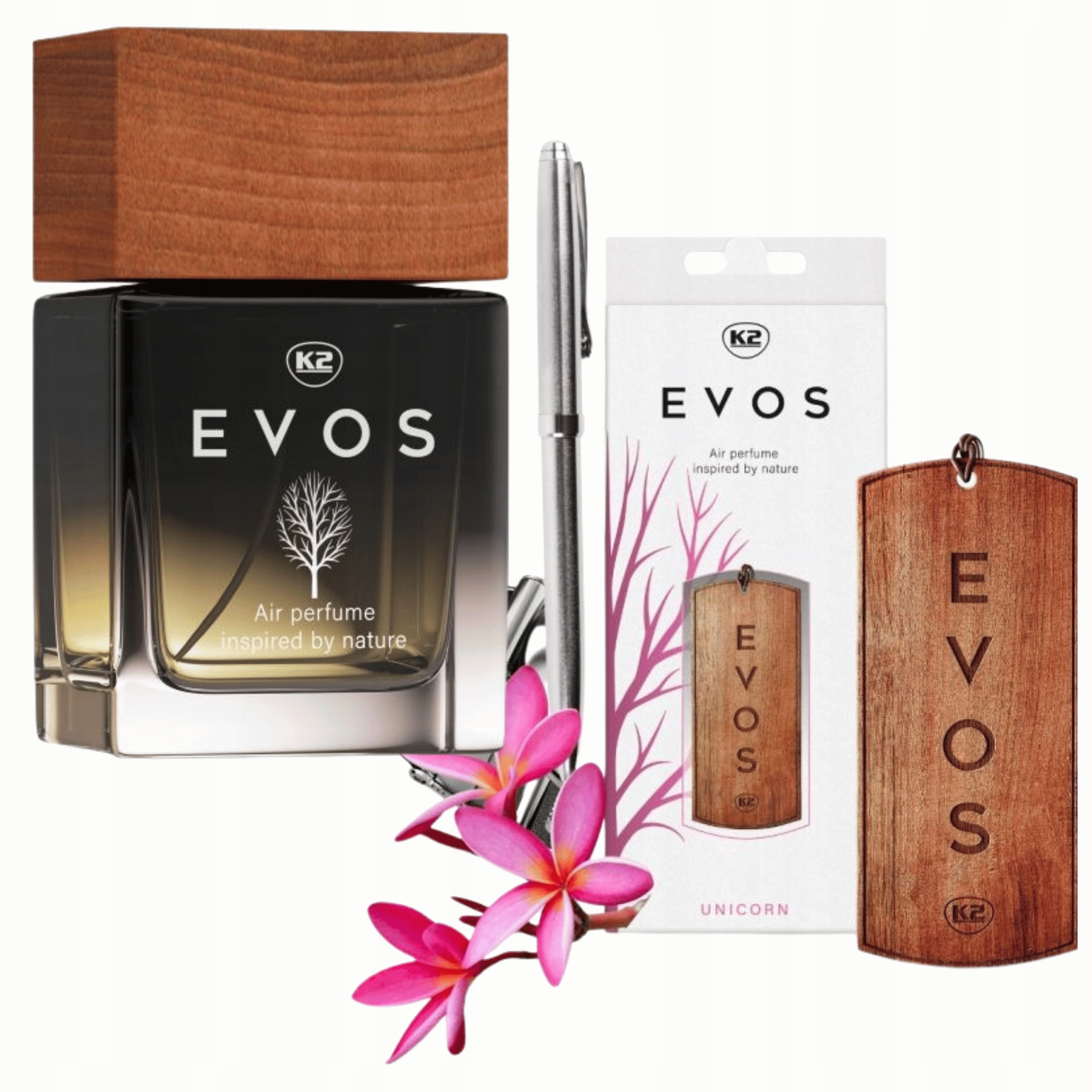 K2 Evos Unicorn Perfumy Zapach Do Samochodu Zawieszka Zapachowa Flakon 50ML