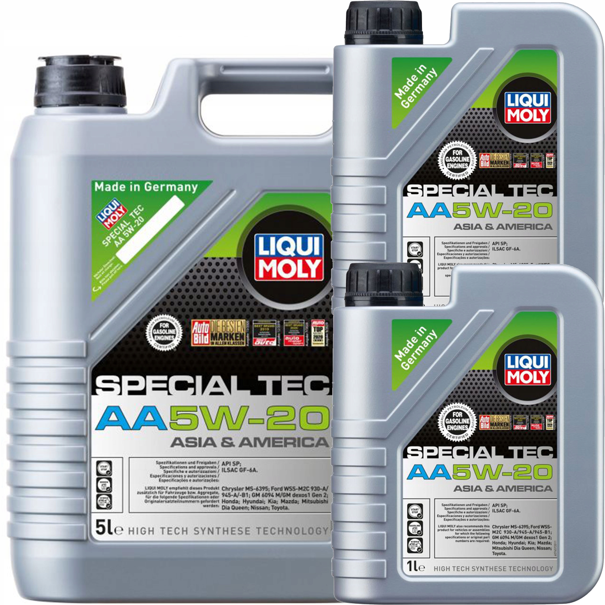Motorový olej Liqui Moly Special Tec Aa 5W20 7L (5+1+1) 5w-20