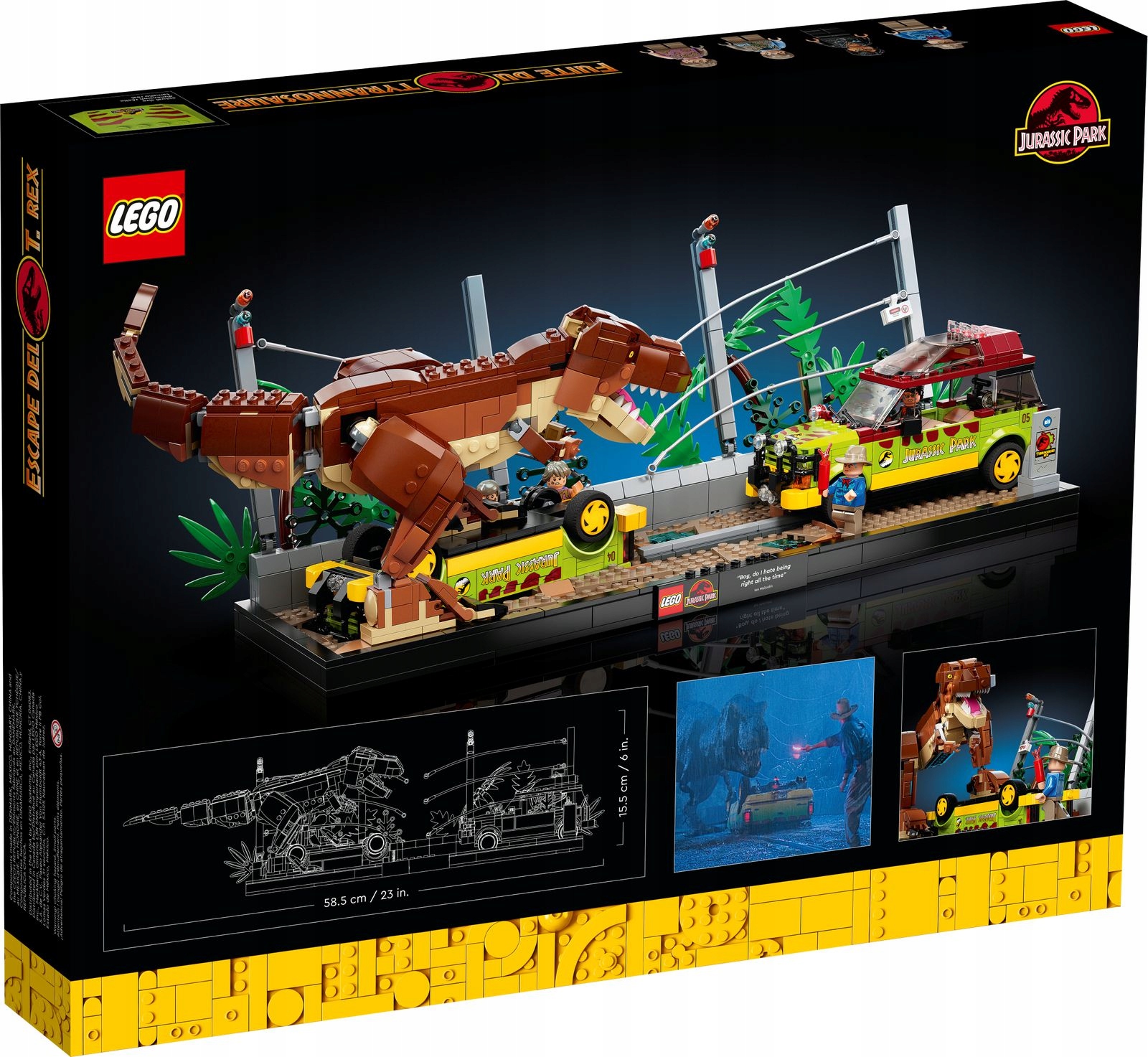 LEGO 76956 JURASSIC PARK TYRANOZAUR NA WOLNOŚCI Marka LEGO