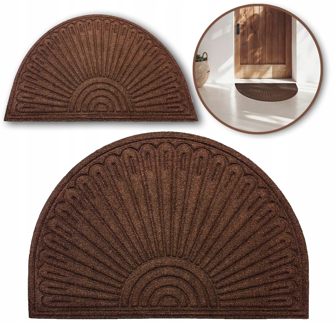 WYCIERACZKA WEJŚCIOWA MATA ZEWNĘTRZNA POD DRZWI DO BUTÓW MOCNA 60x90cm